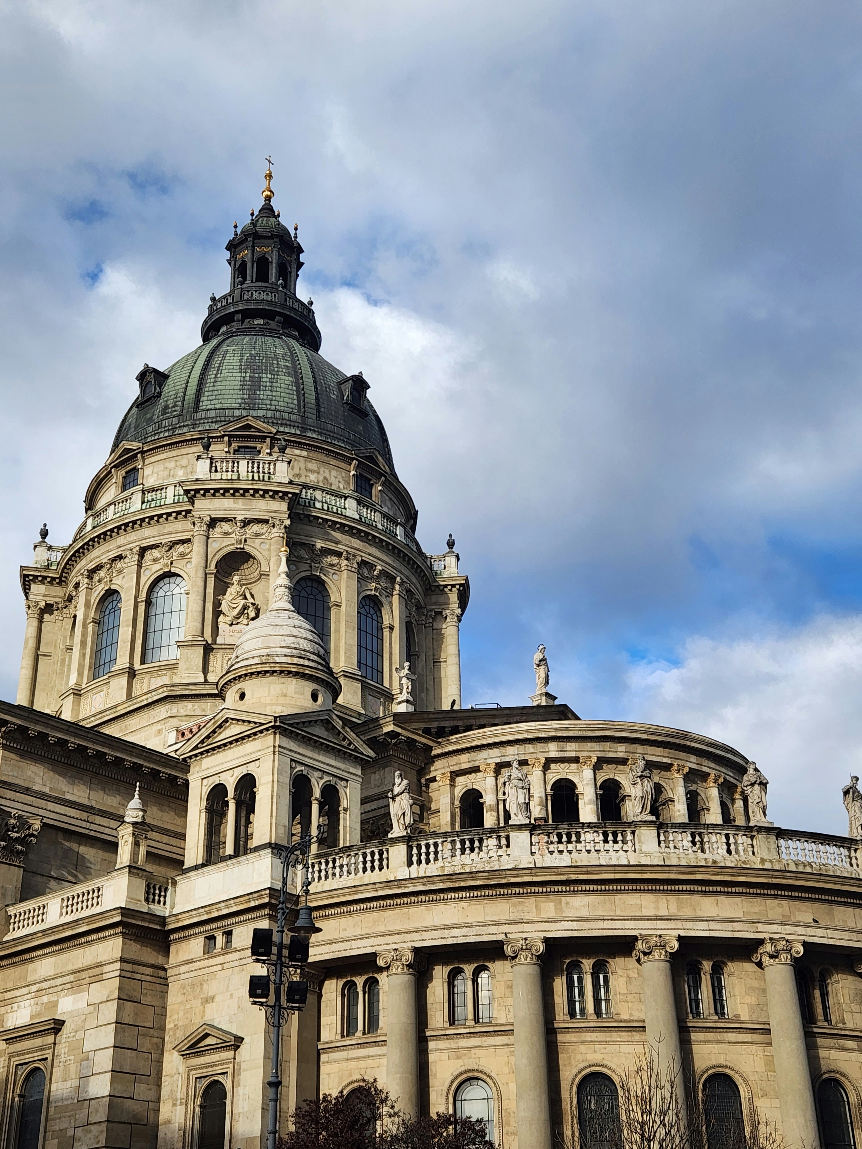 A large building with a dome on top of it