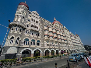 A large building with many windows and balconies