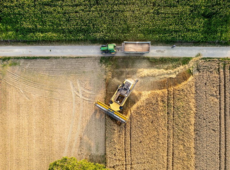 Agricultural drone spraying over rice field Philippines precision farming