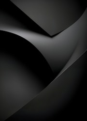 A black background with a curved design