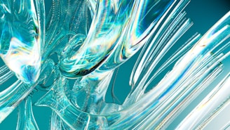 A close up view of a glass vase