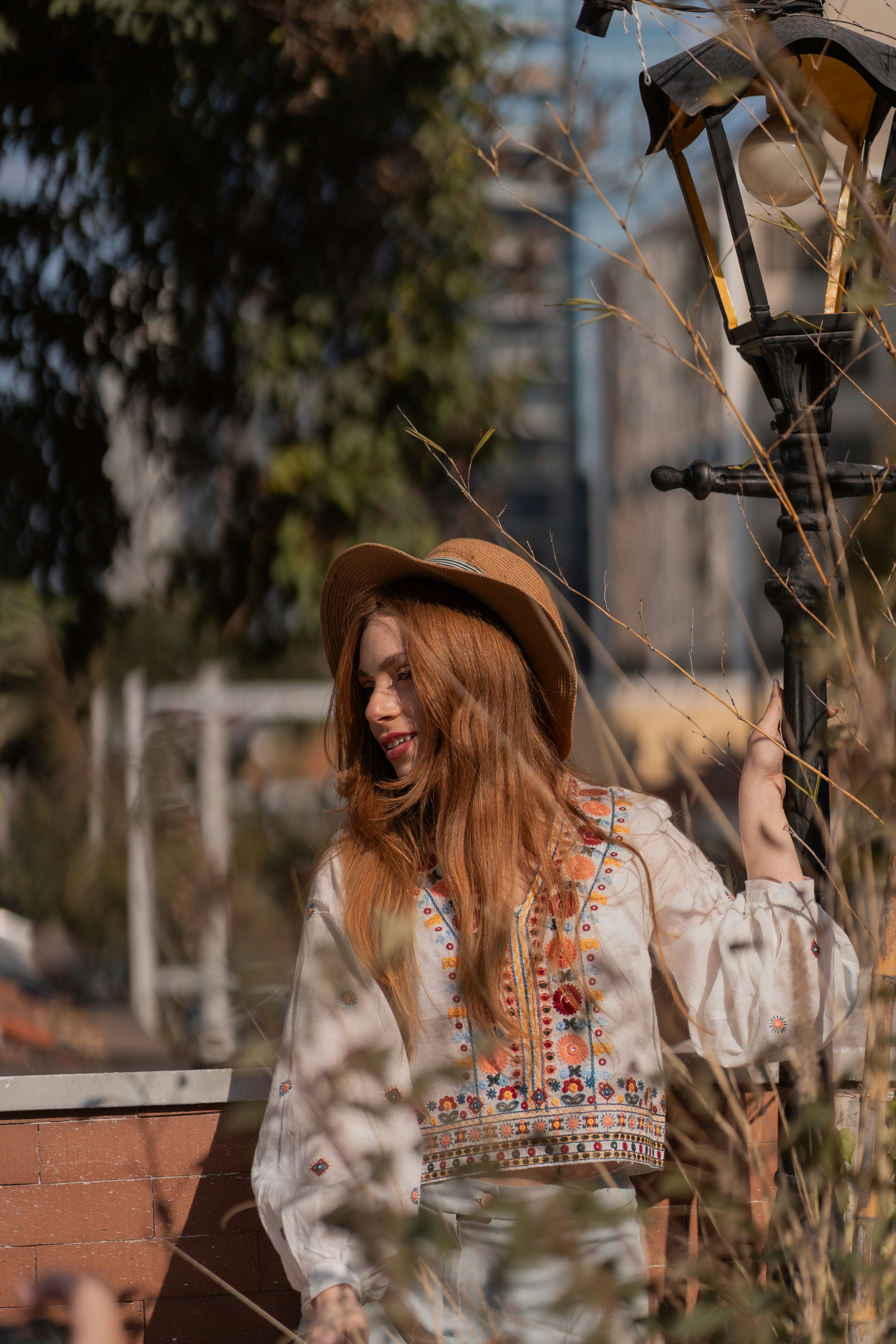 Chapeau beige style vintage
