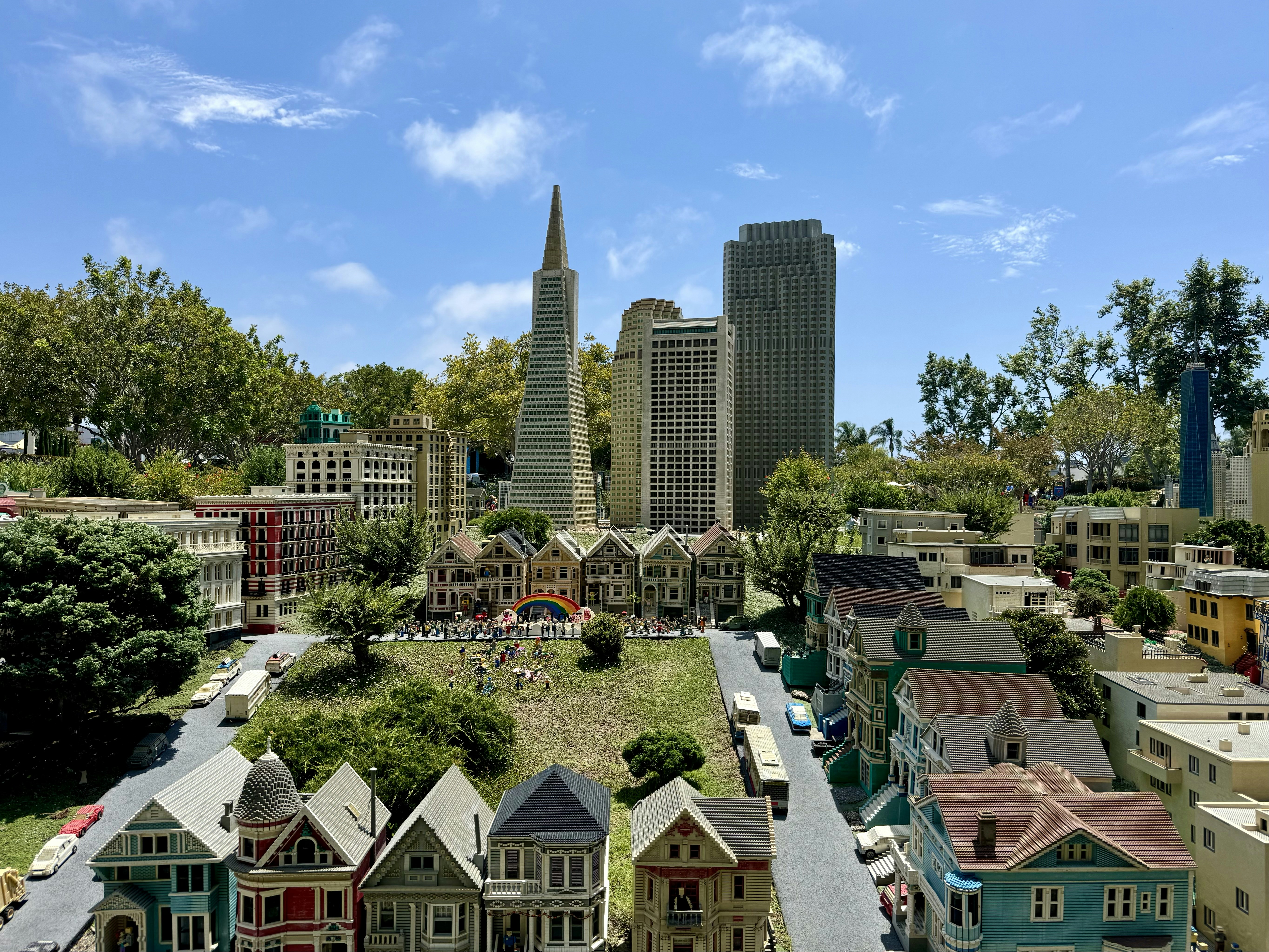 A view of a city from a bird's eye view