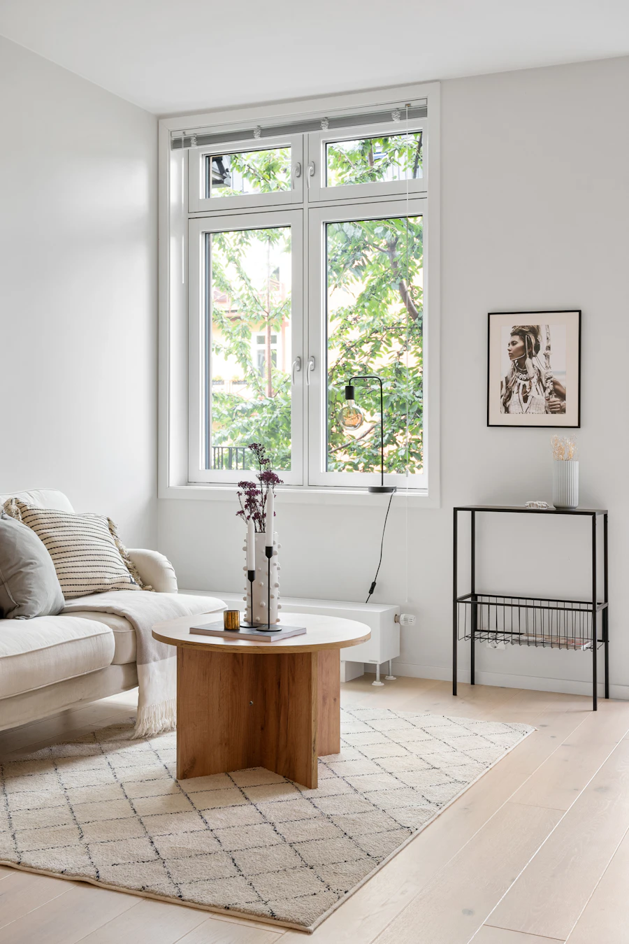 Simple, modest living room