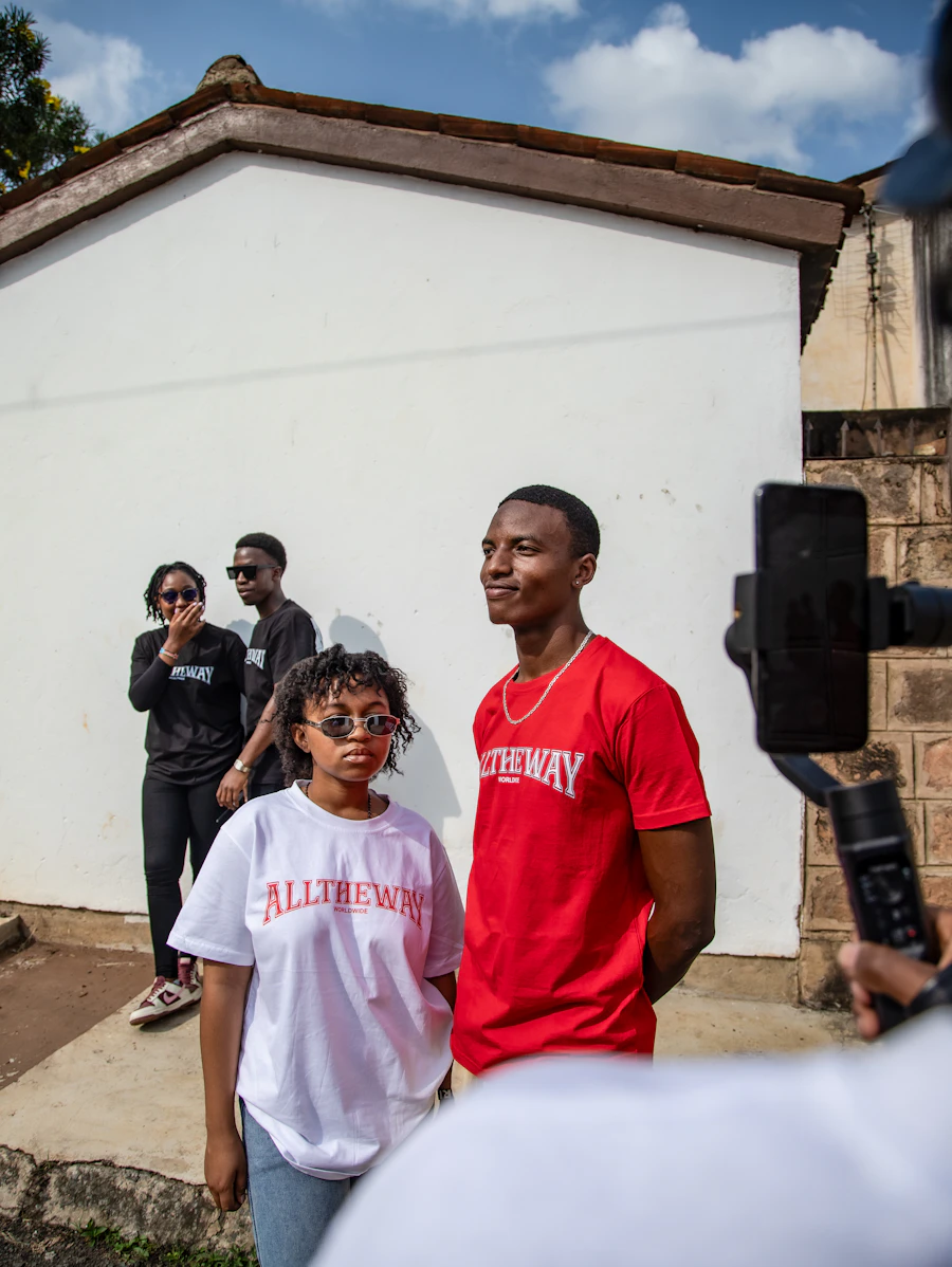 Women and girls from a Nairobi community standing together