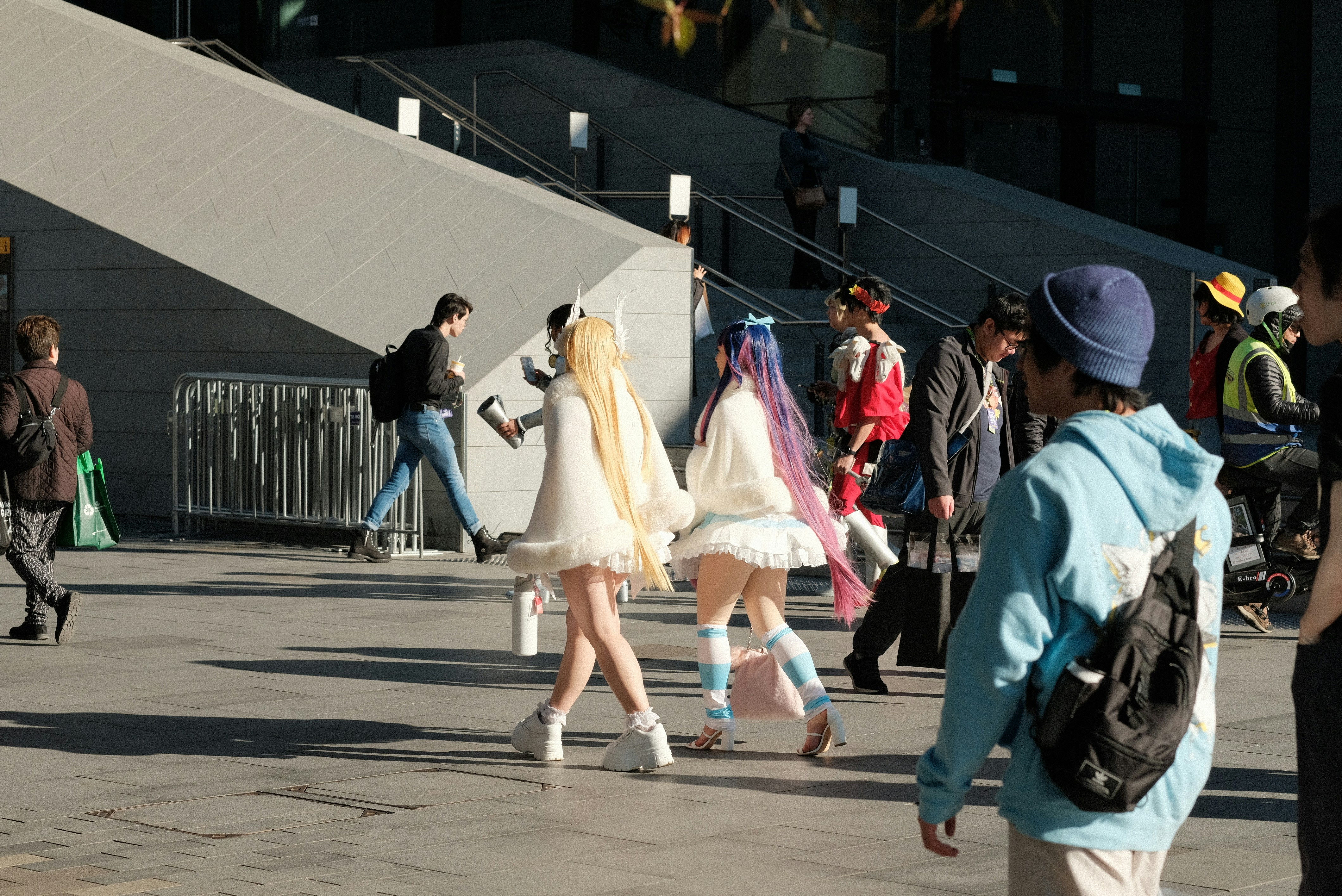 Group of people at anime convention