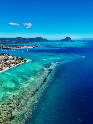 An island in the middle of the ocean