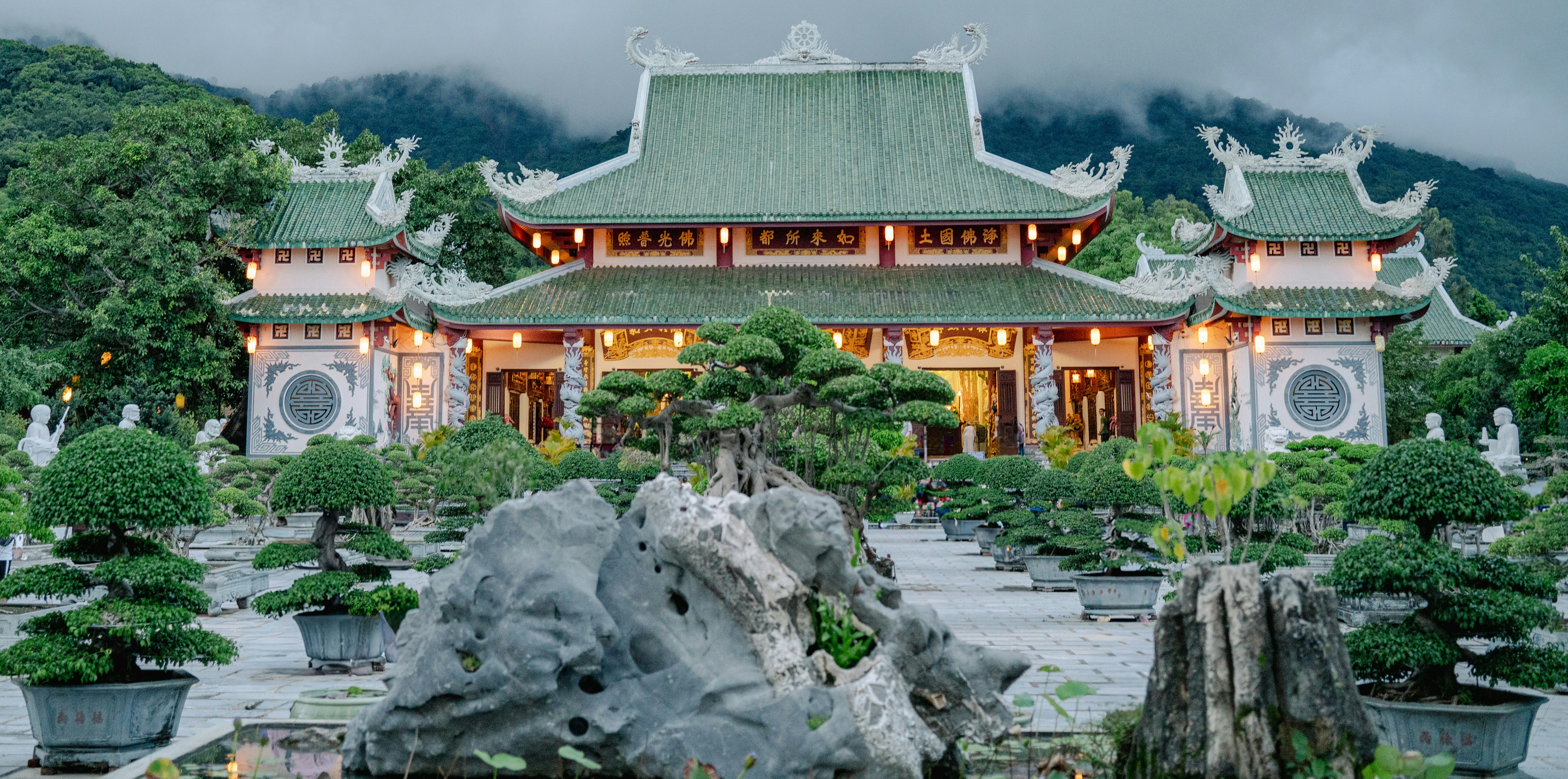 Residential towers representing four-bedroom apartment rentals in Da Nang, Vietnam