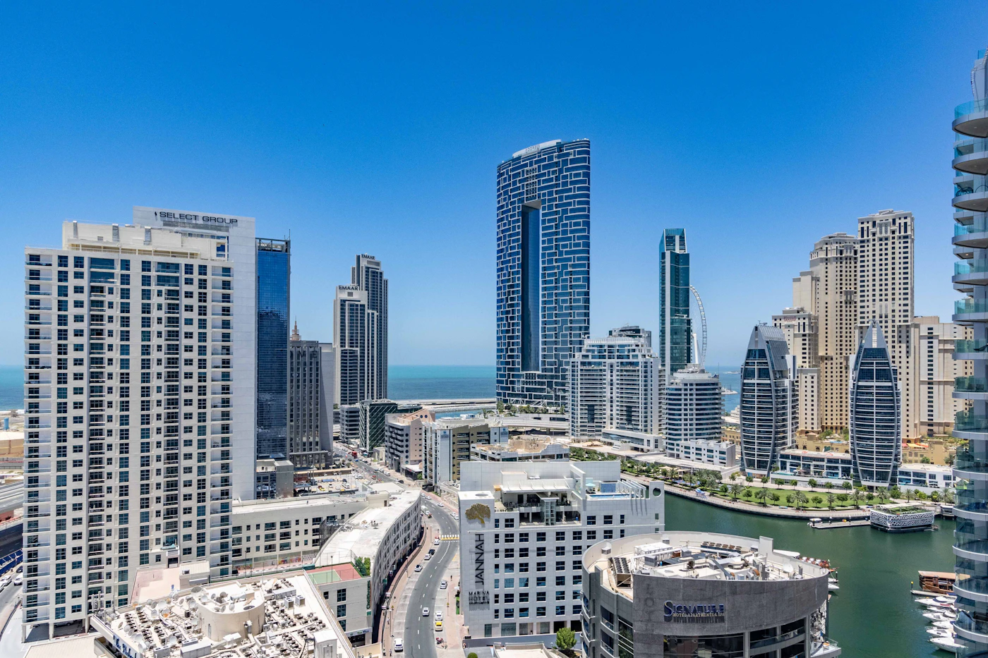 Dubai Marina residential high-rise buildings