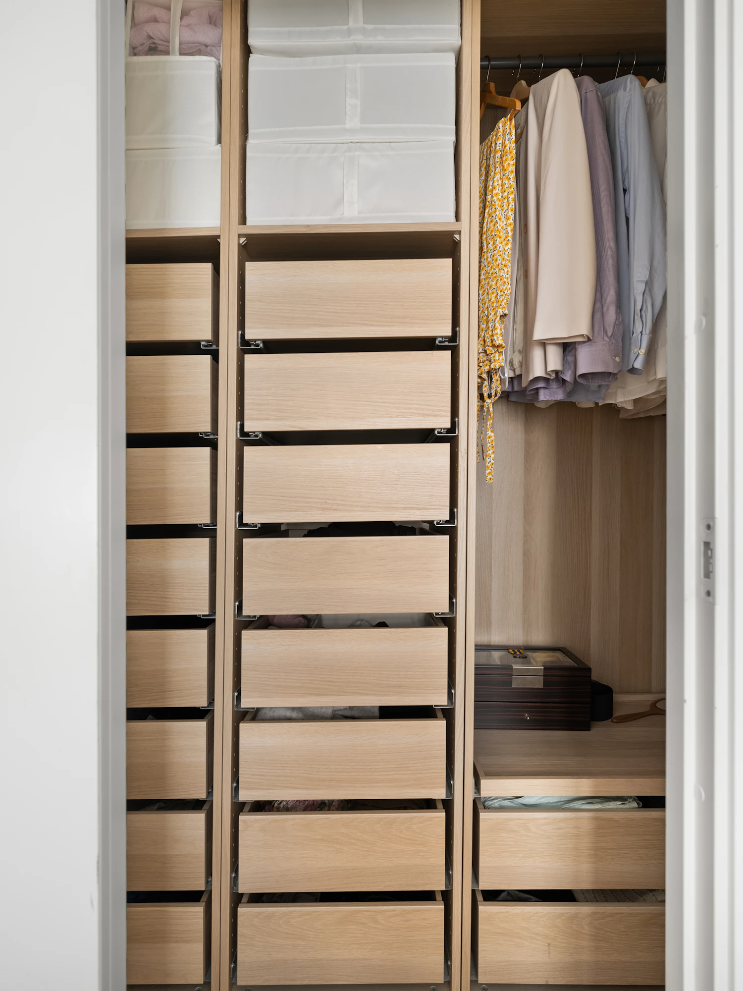 Premium wardrobe and storage detailing in a bedroom