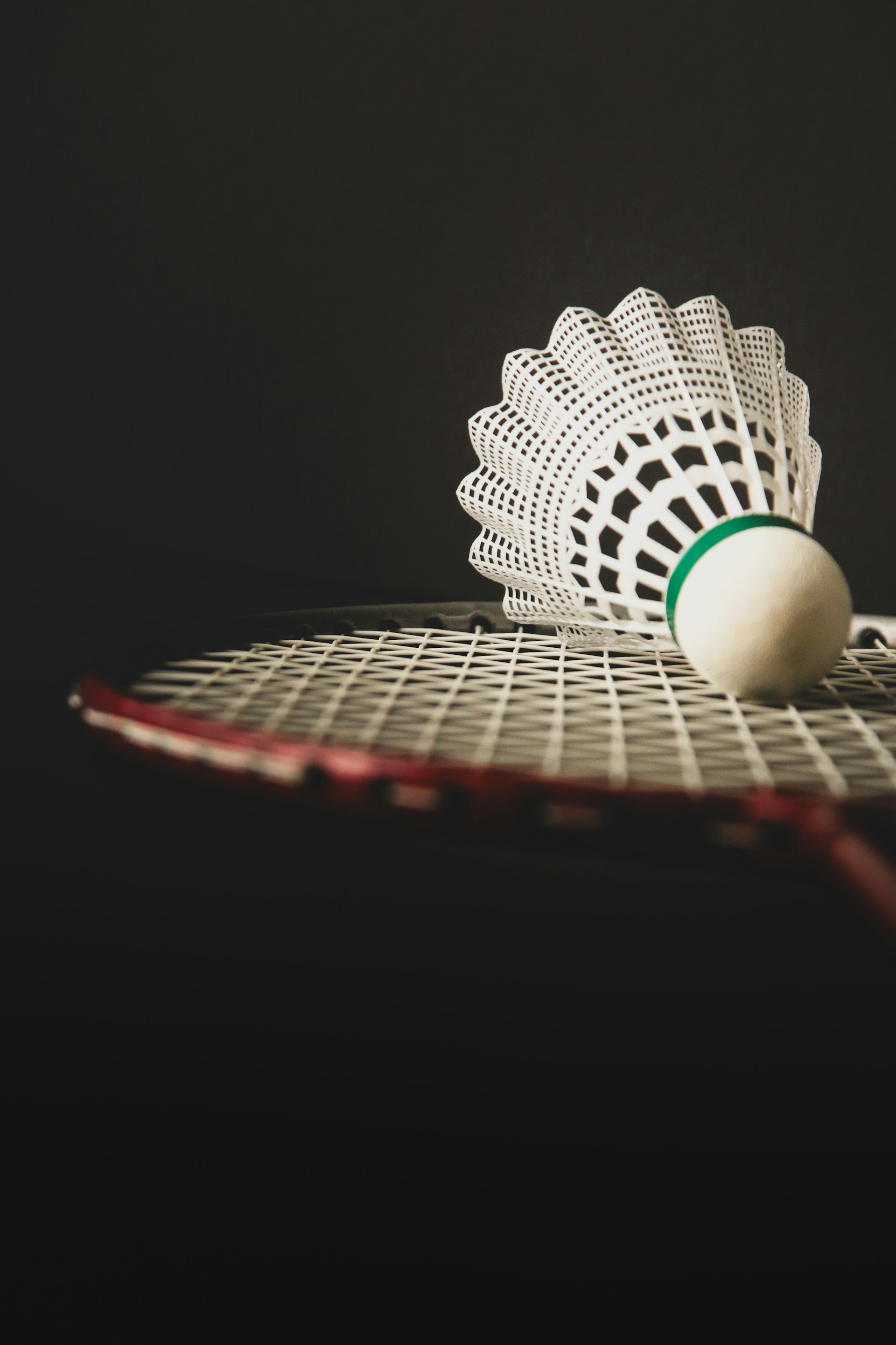 A tennis racket with a tennis ball on it