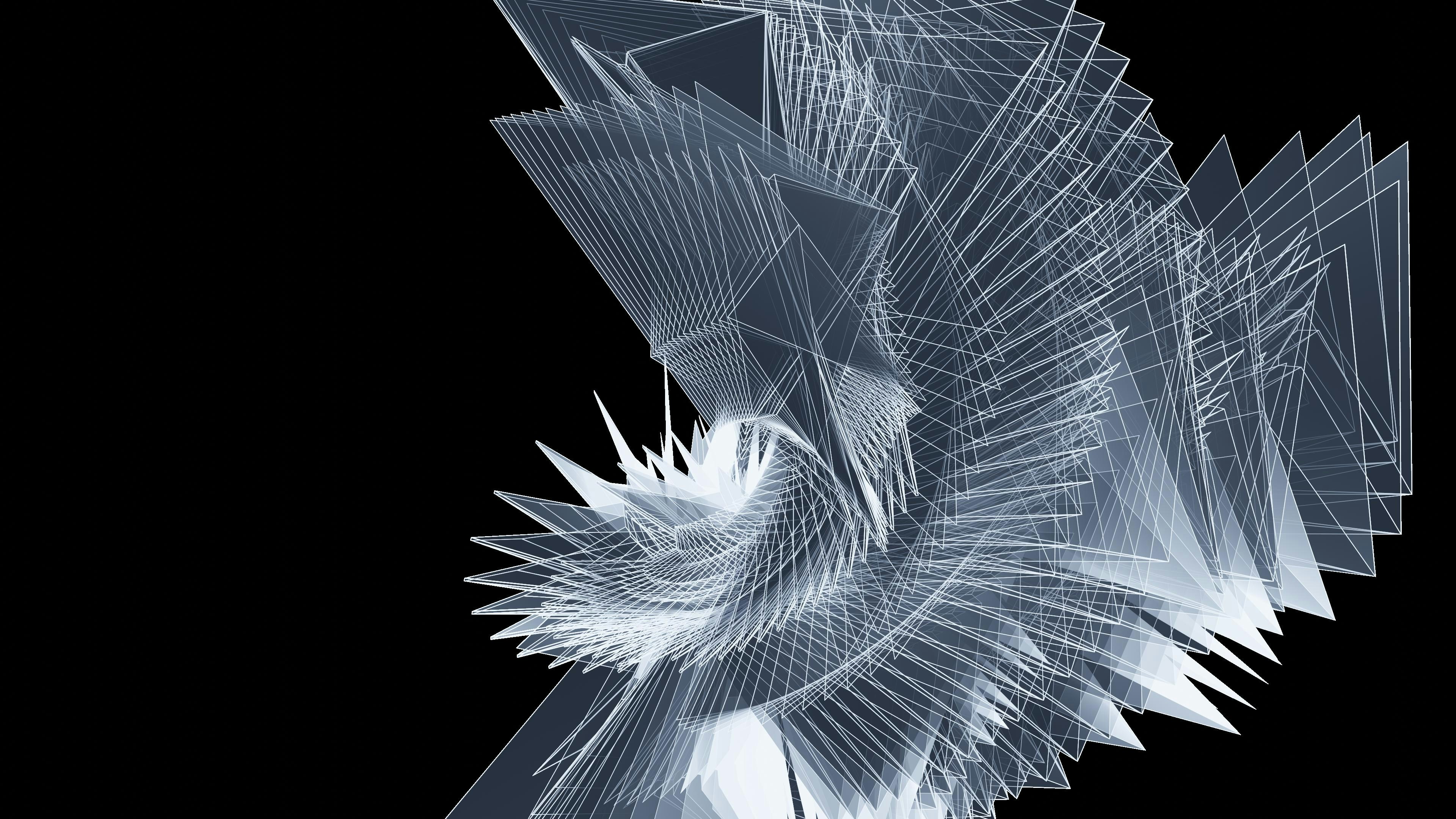 A computer generated image of a bird on a black background