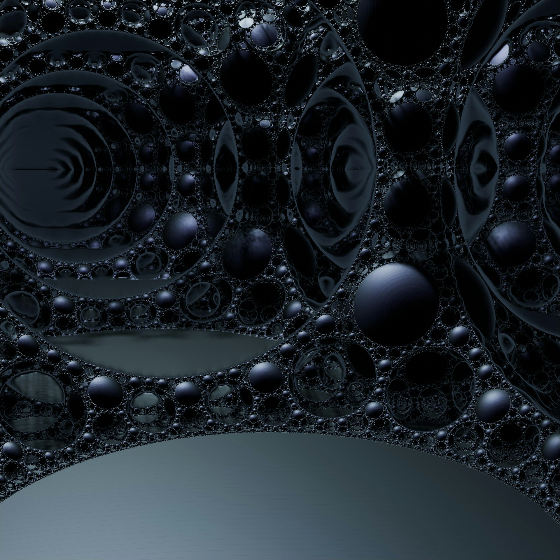 A computer generated image of a bunch of balls