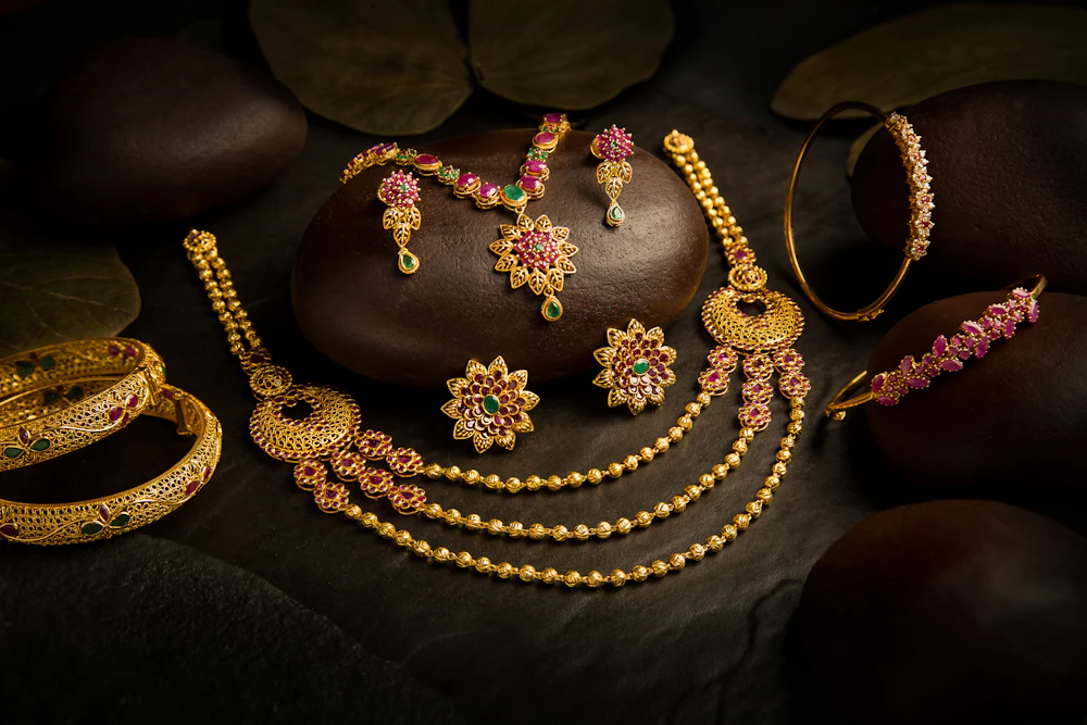 Jewellery product photography on an online store