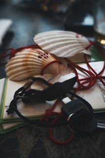 A table topped with books and a pair of headphones
