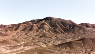 A view of a mountain range in the desert