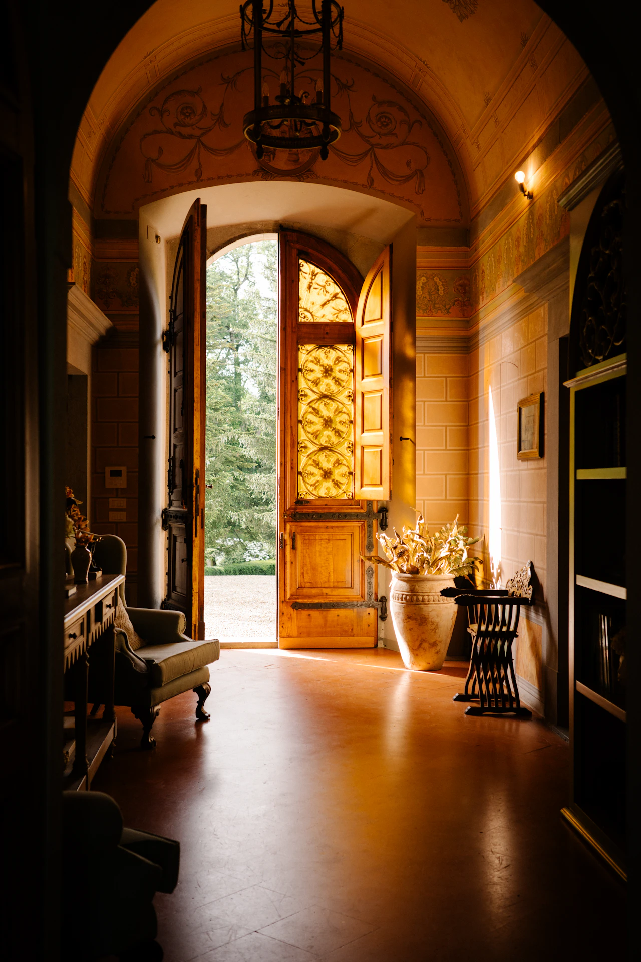 A hallway prepared ahead of an owner's arrival