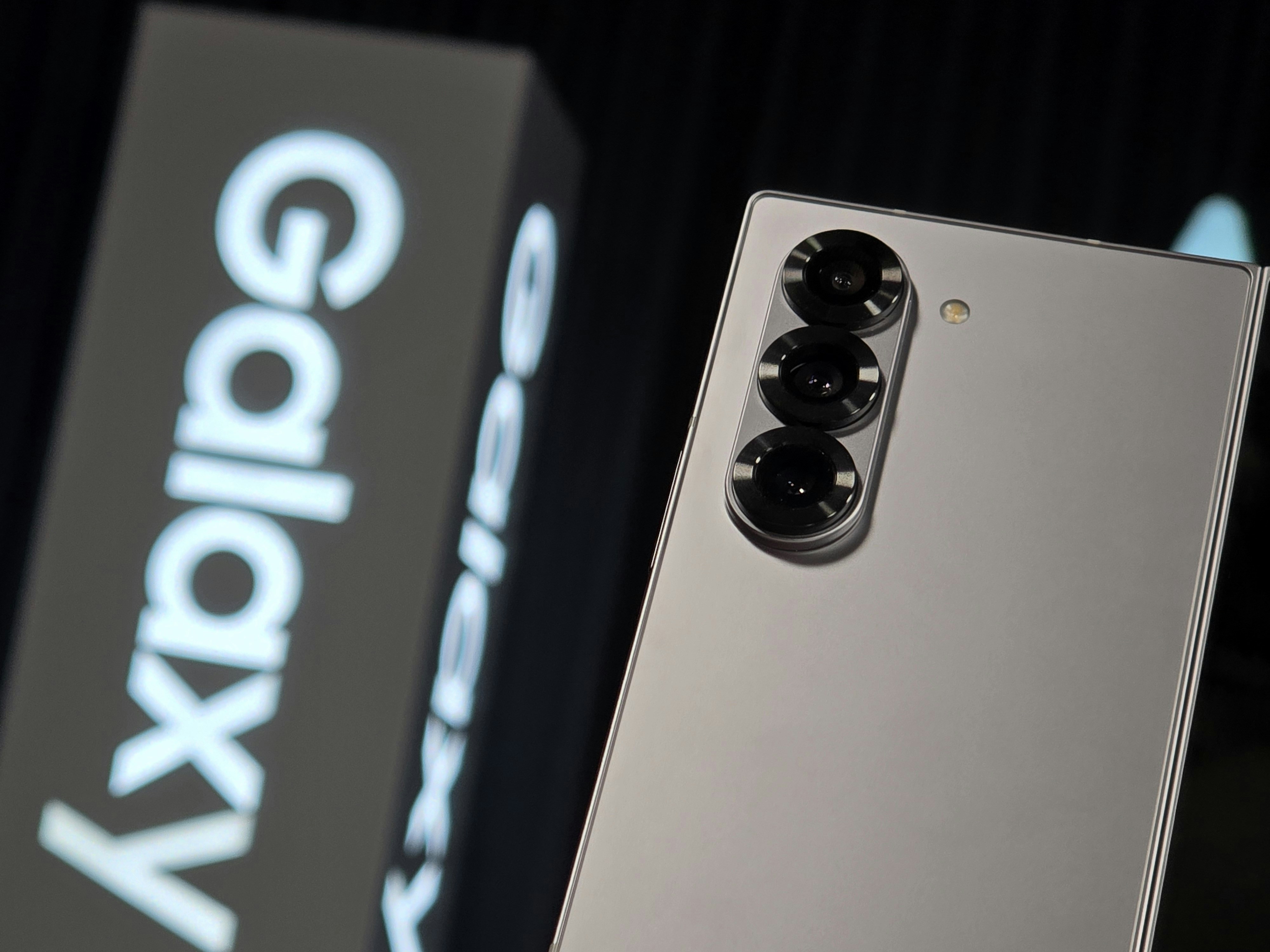 A close up of the back of a cell phone