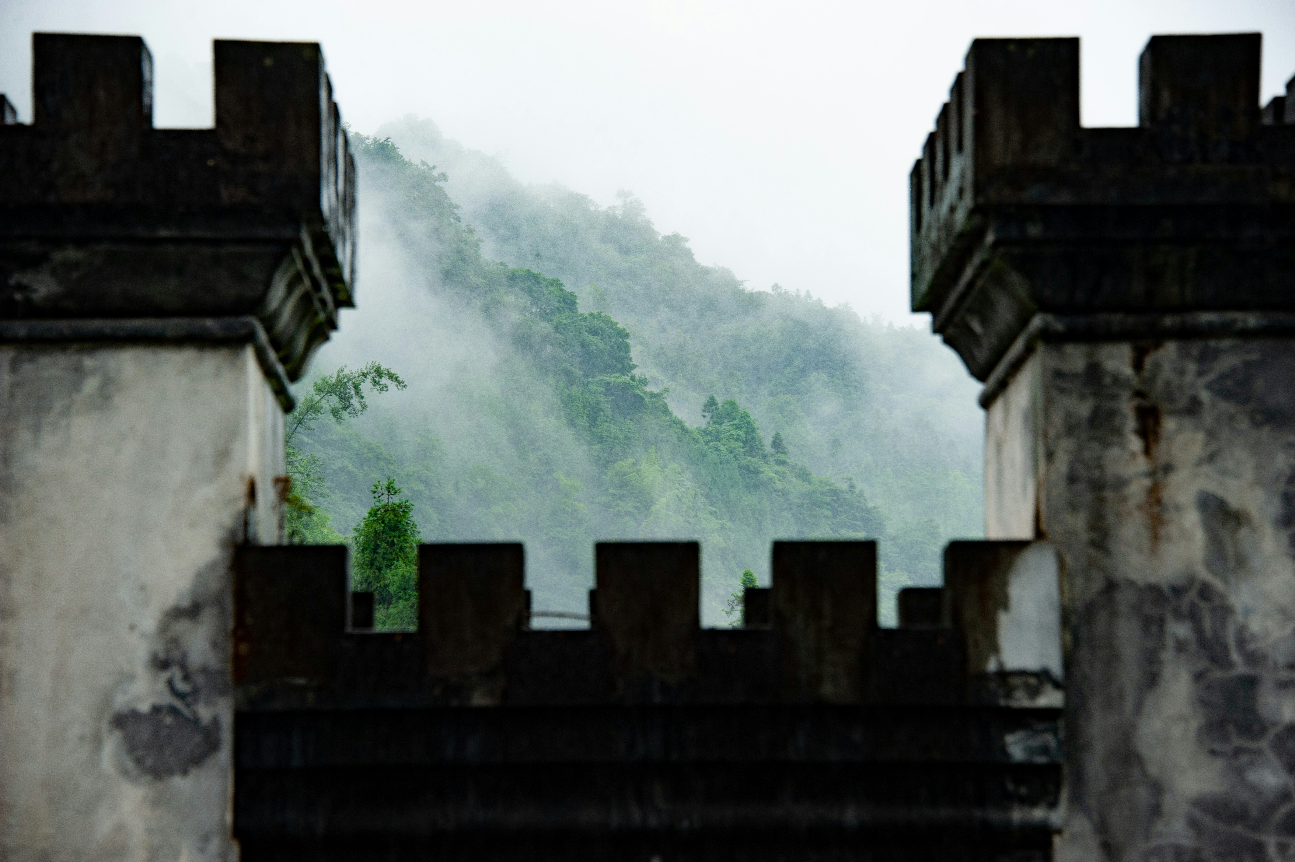 cyber security, broken castle walls, modern digital fortress