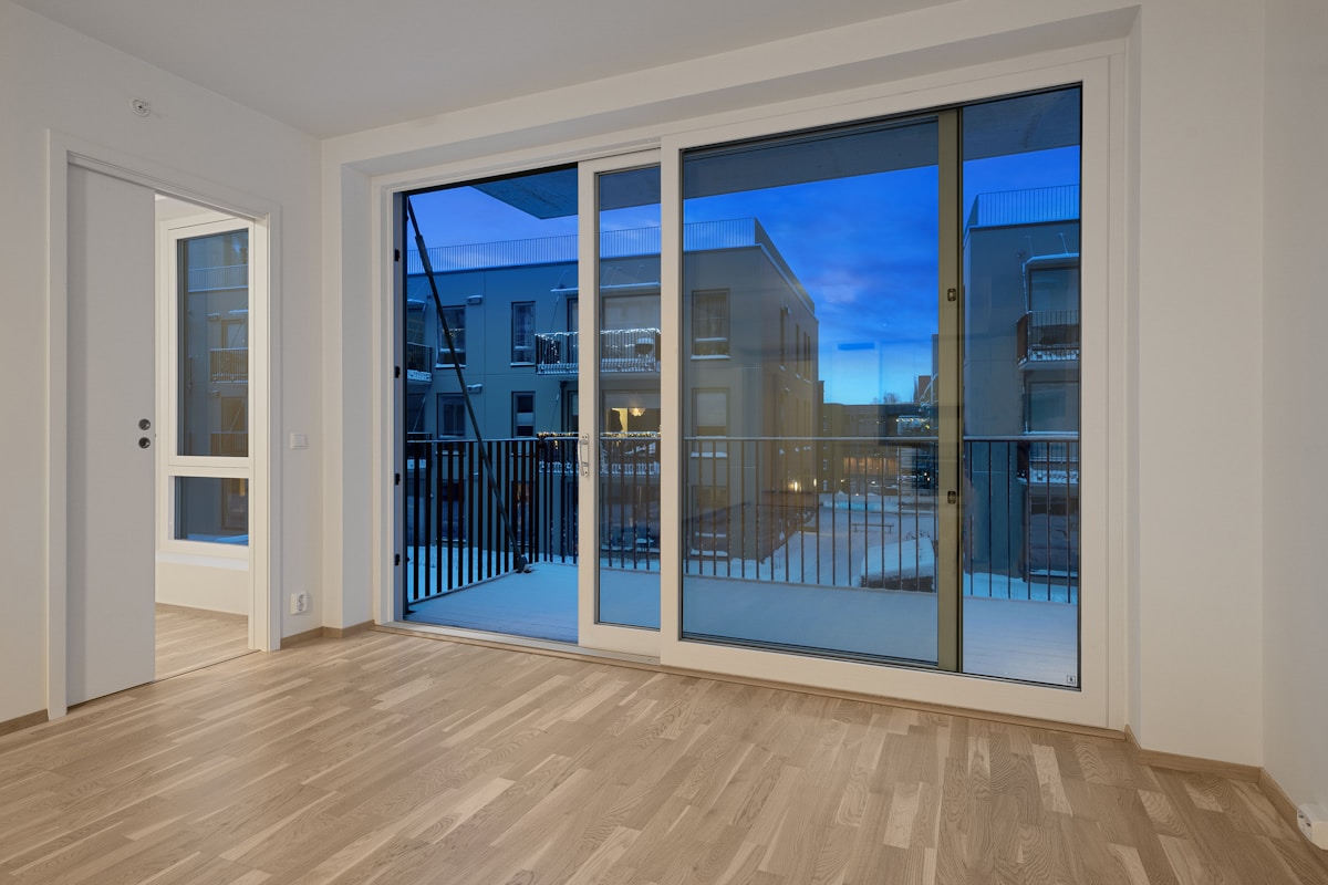 Sliding door installation image background image