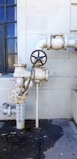 A white fire hydrant sitting next to a building