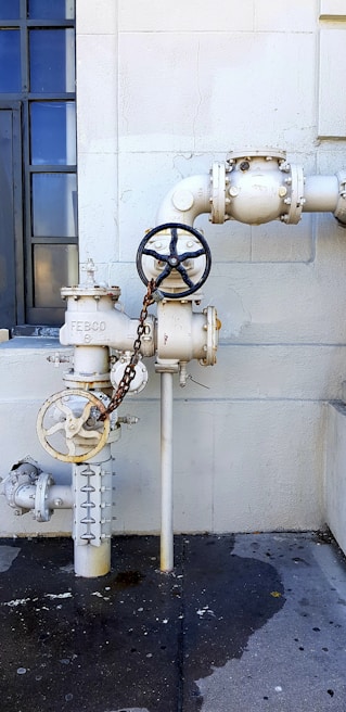 A white fire hydrant sitting next to a building