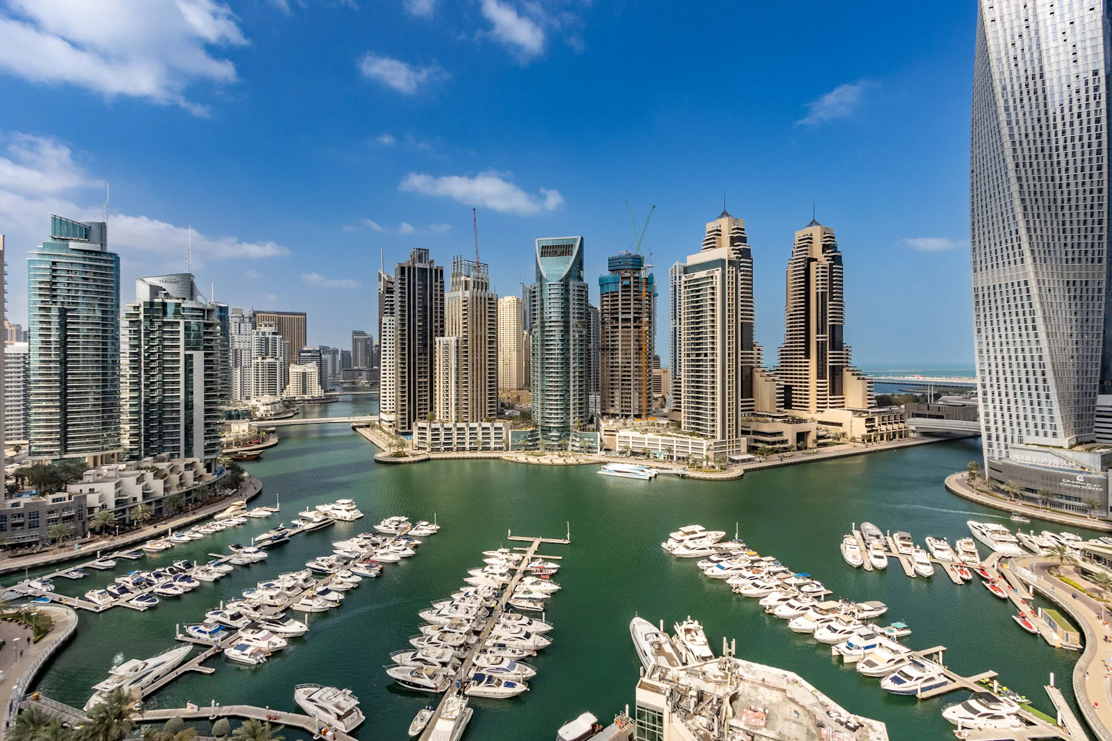 Dubai residential towers by day