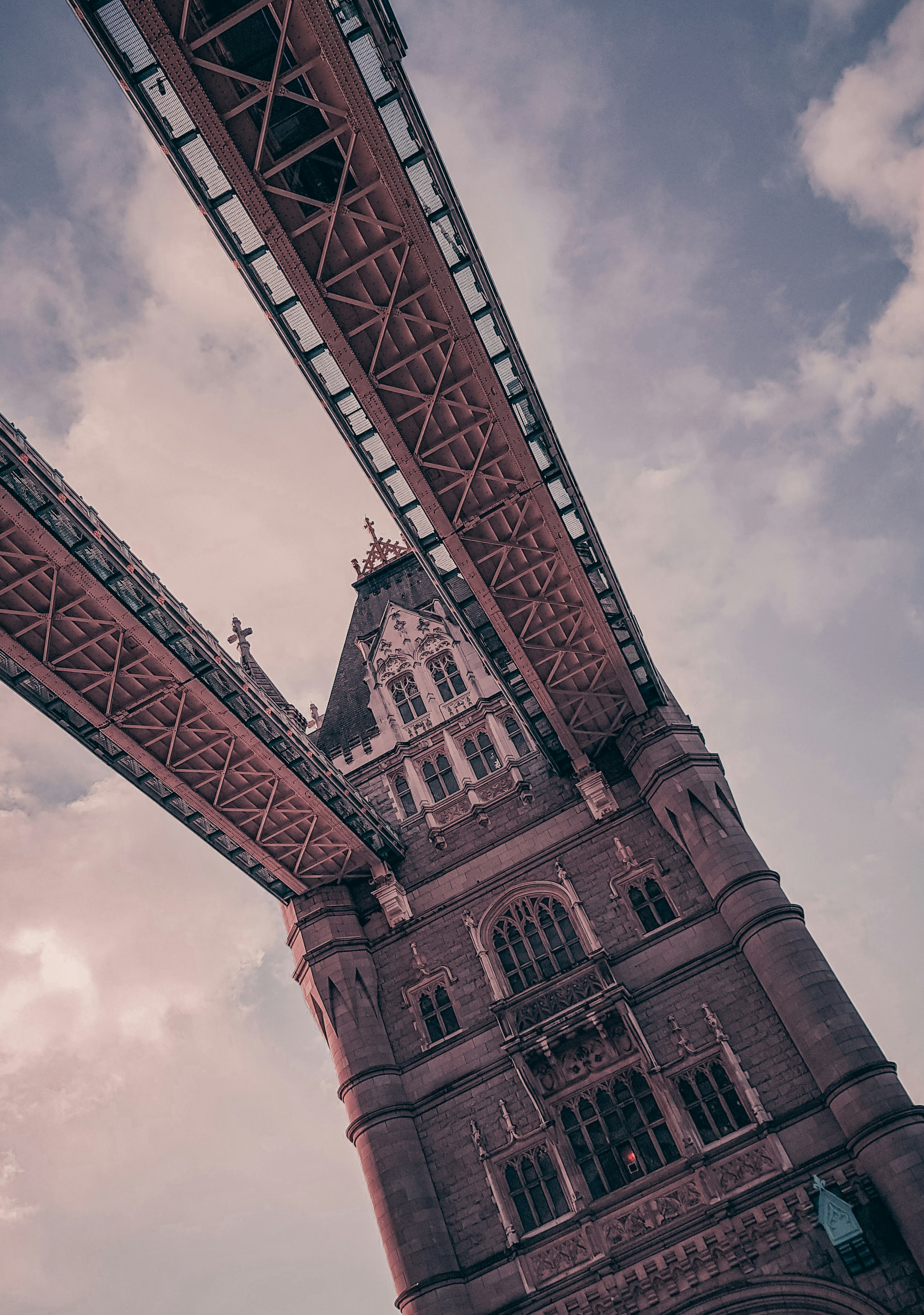 A tall tower with a clock on it's side