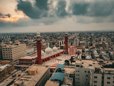 Karachi city view from a tall building