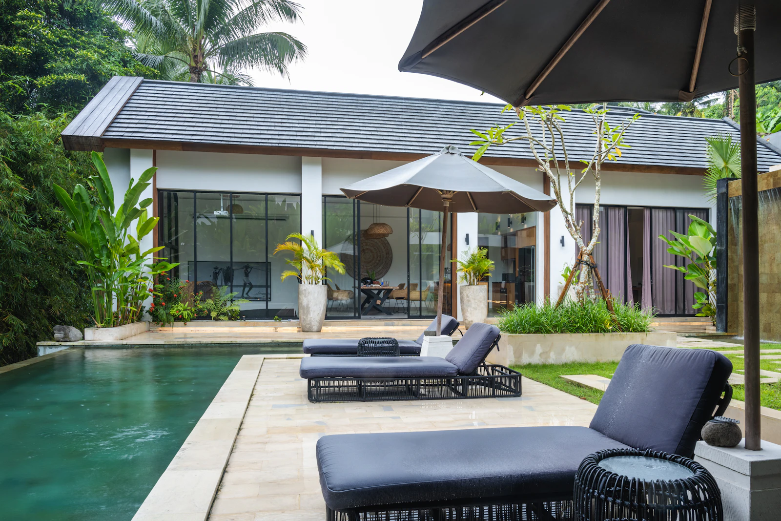 Laterite pool villa in a Goan village in Assagao