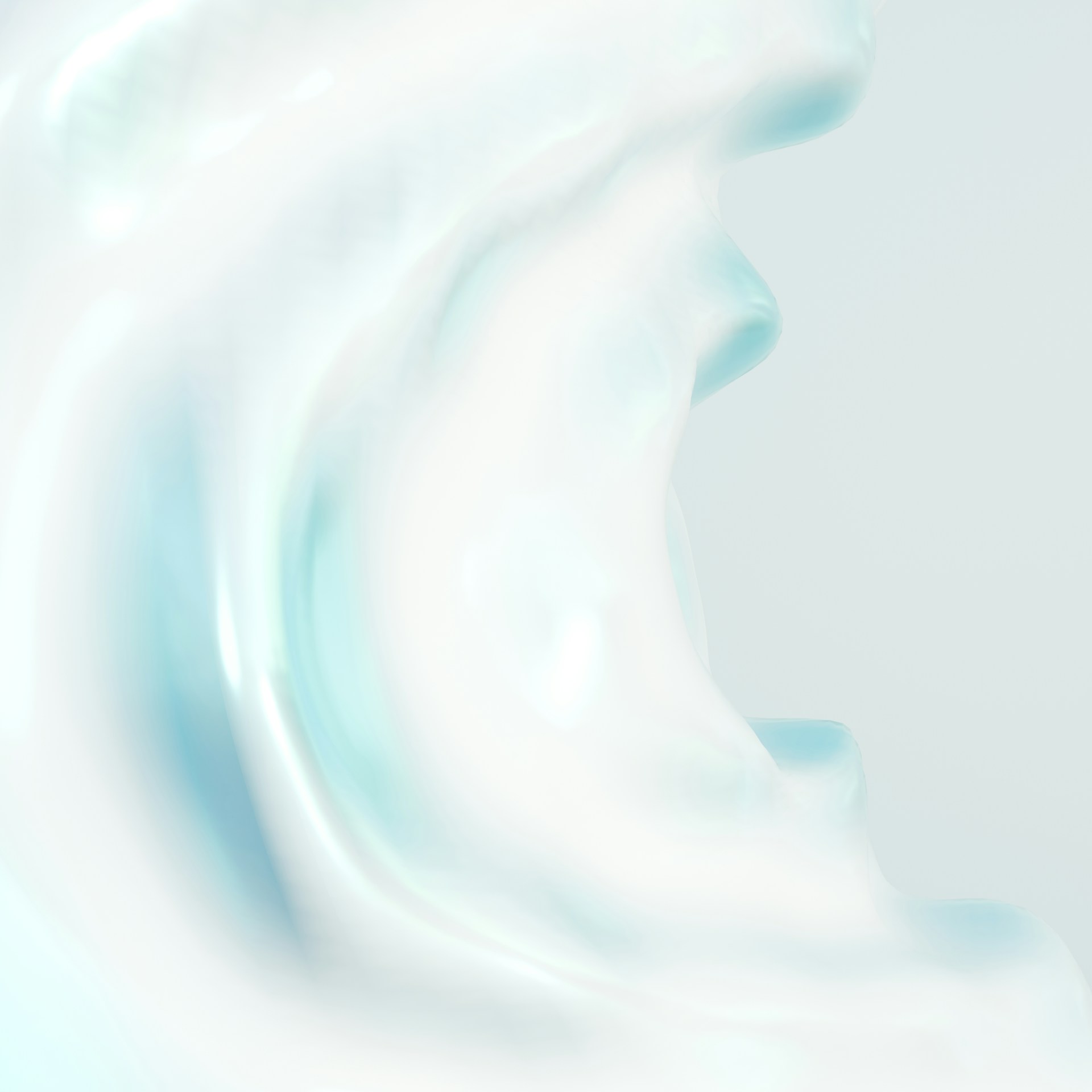 A close up view of a white liquid