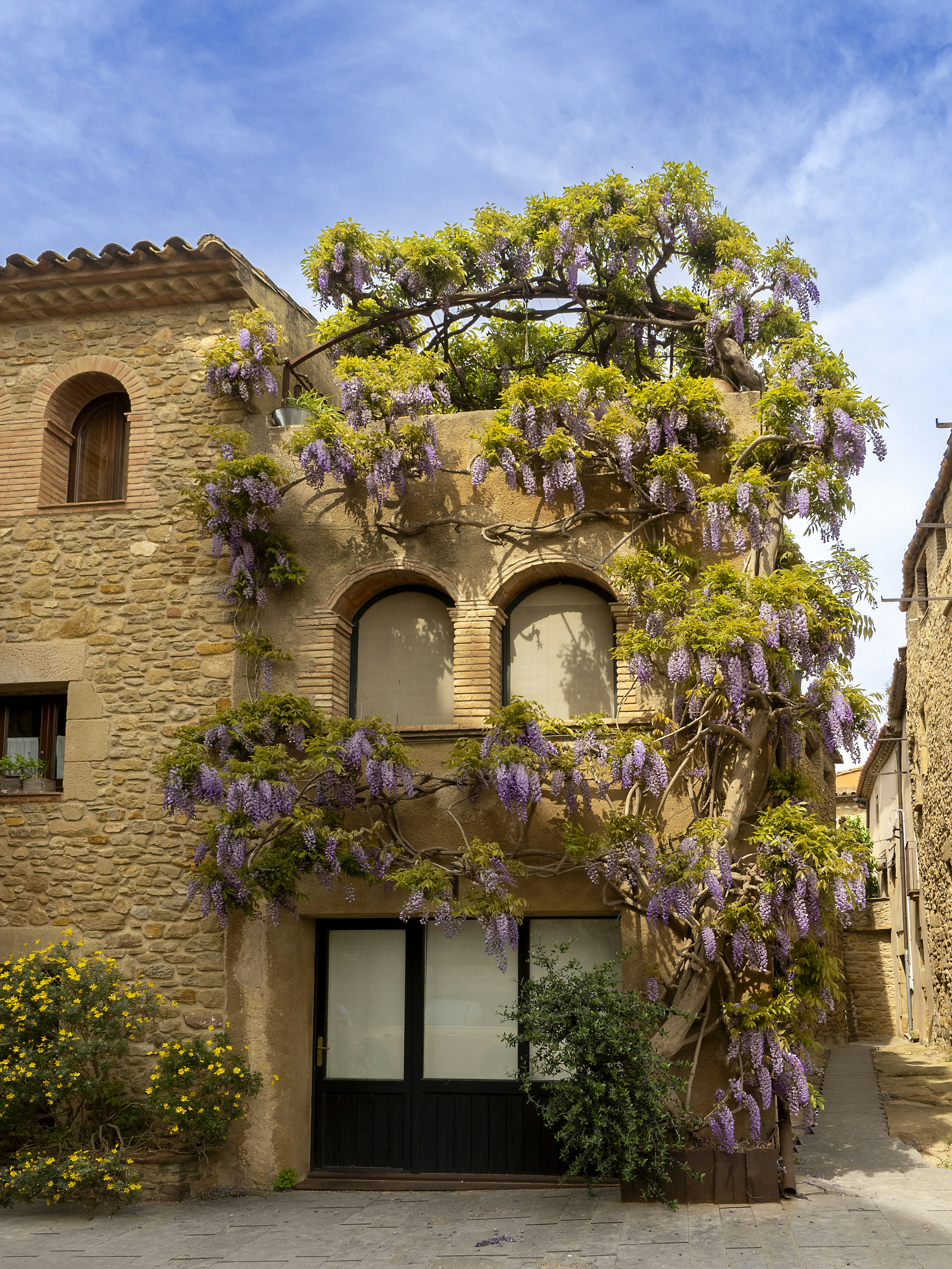 Villa medieval, Empordá, Girona, España