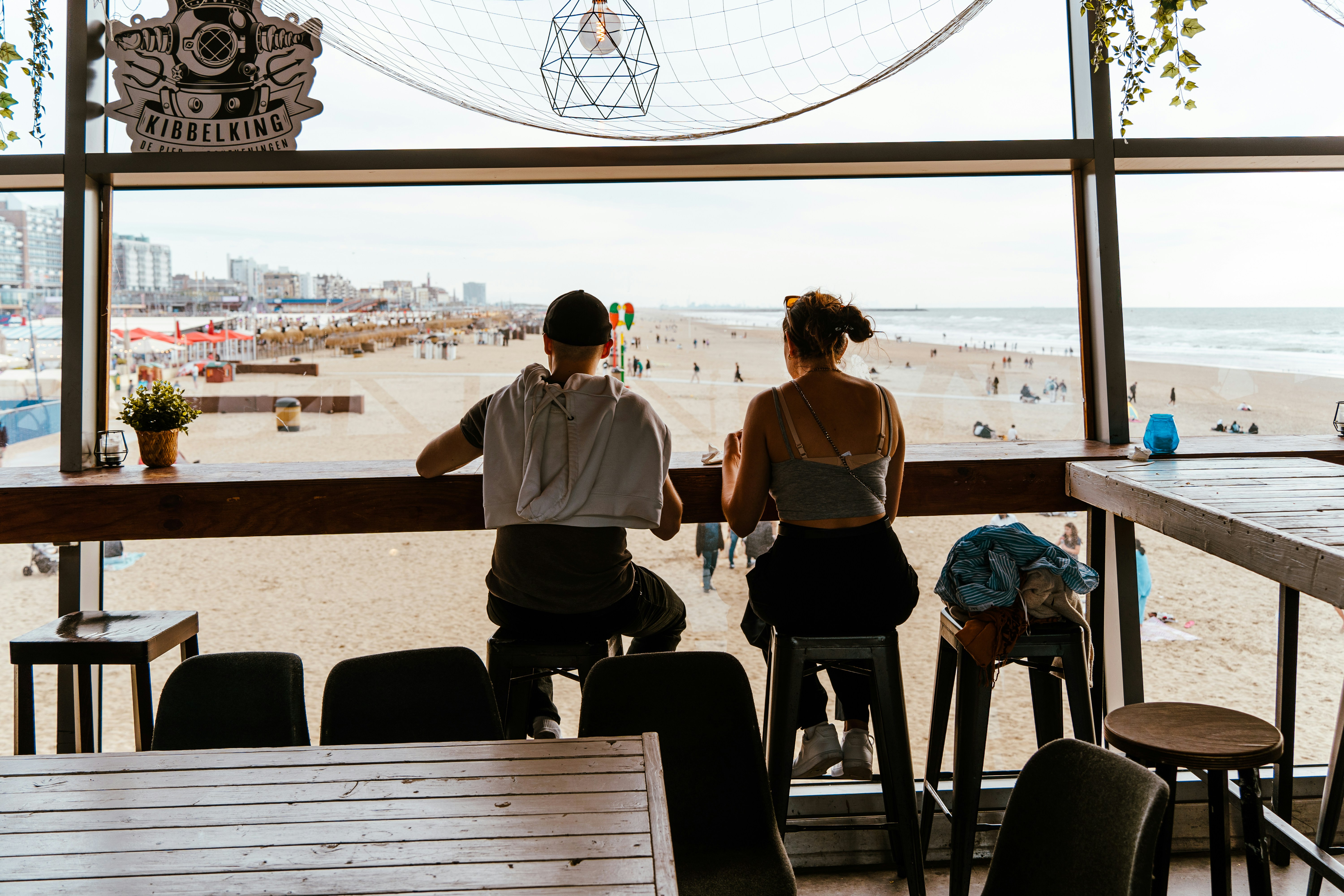 La Haye ; ses plages.    Pays Bas.