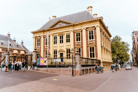 Outside the Mauritshuis in The Hague