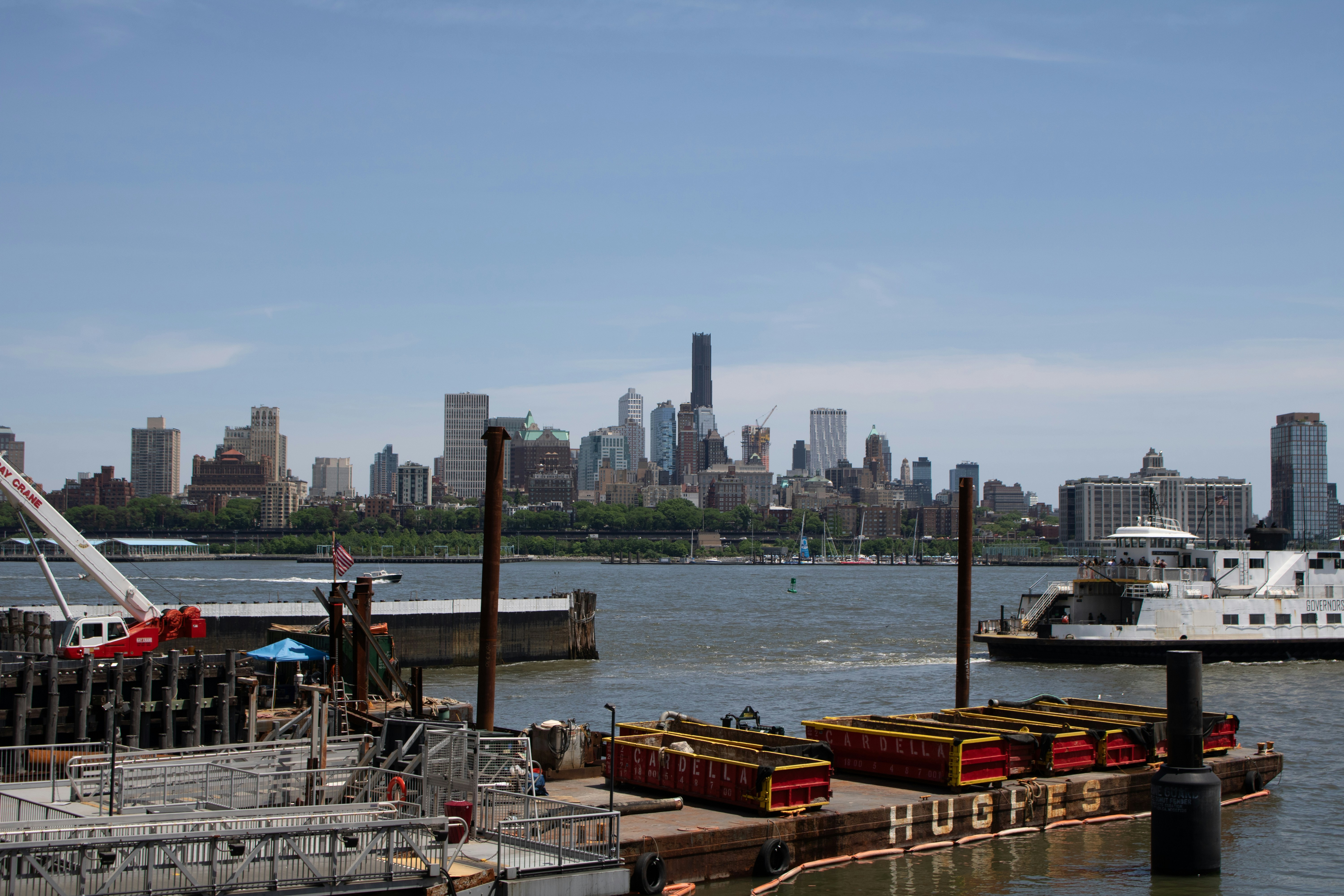 Statue of Liberty from ferry in New York Harbor