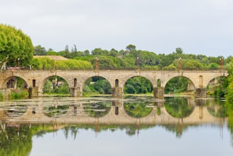 A bridge that is over a body of water