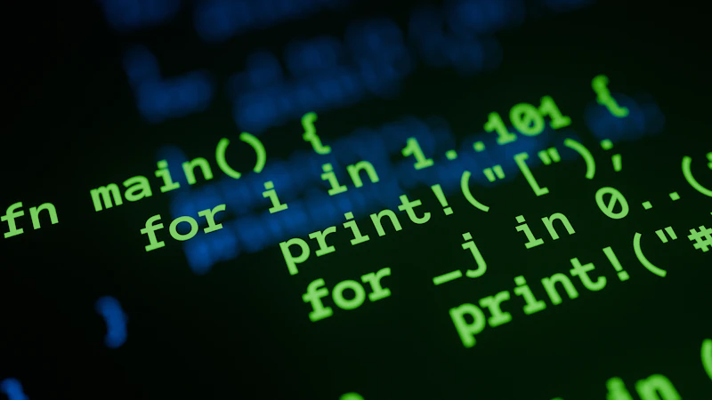Close-up of a screen with green text