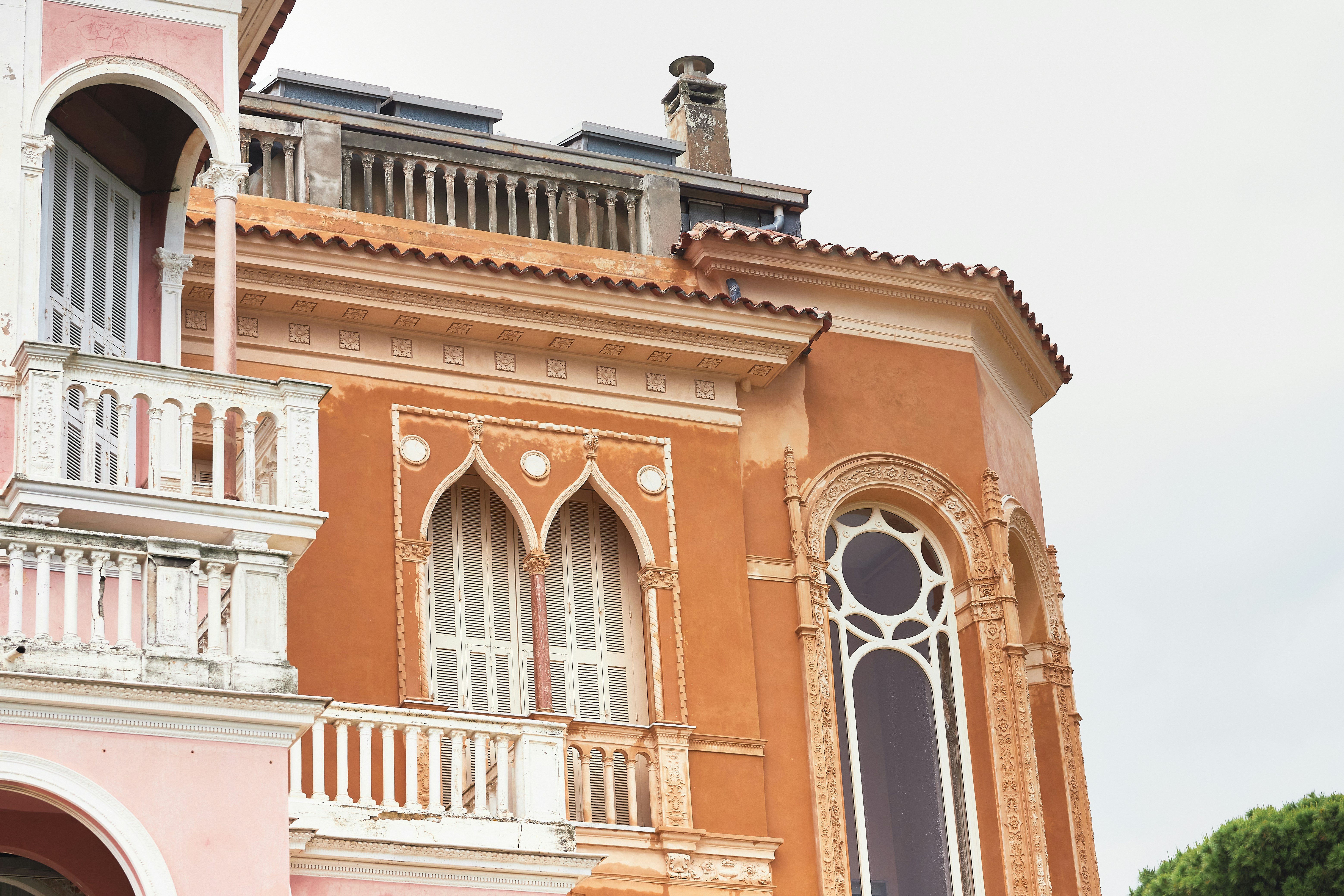 A building with a clock on the front of it