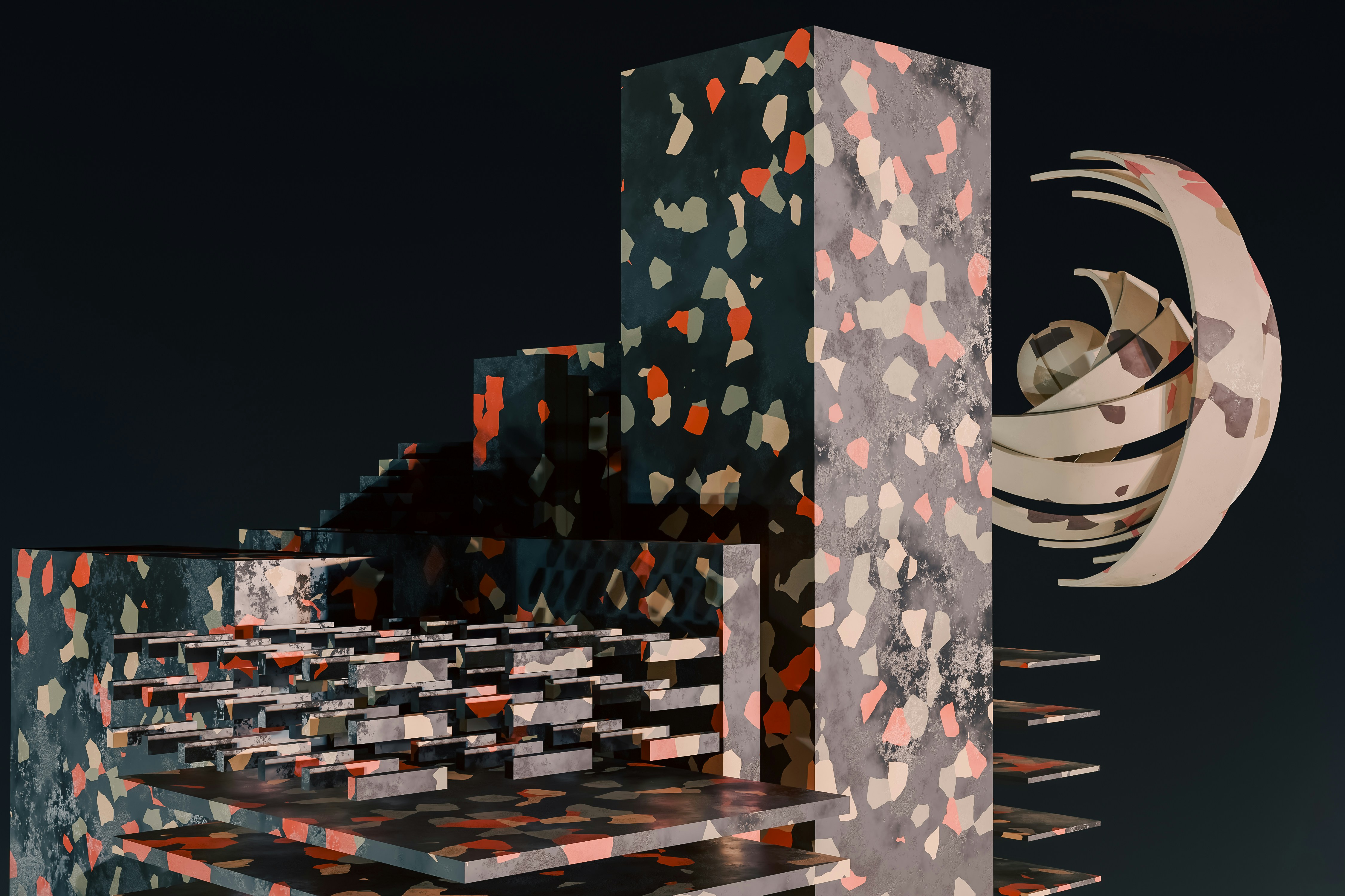 A computer generated image of an abstract structure photo – Free ...