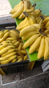 A bunch of bananas are sitting on a table