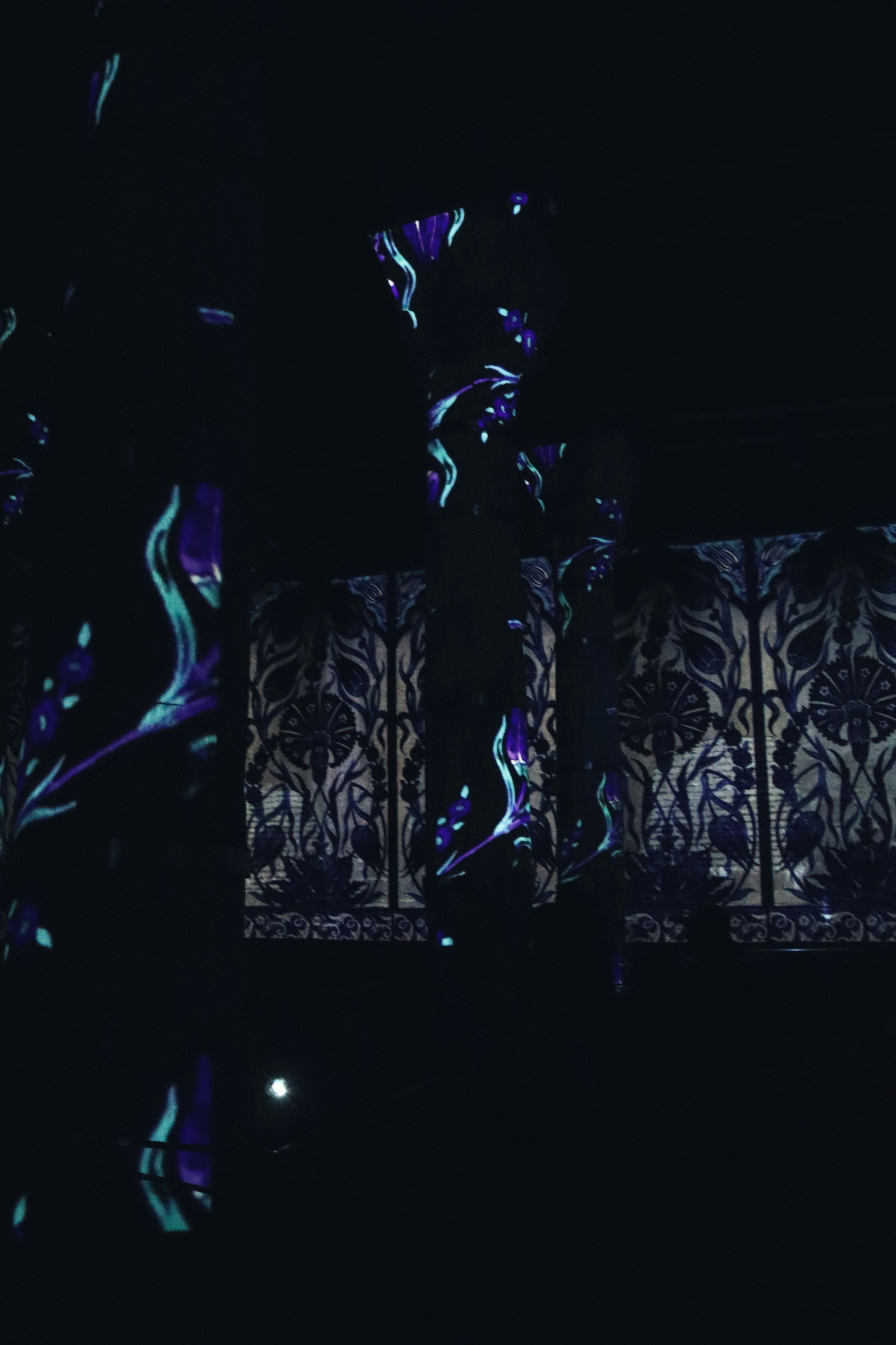 Un uomo in piedi su un palco con un microfono