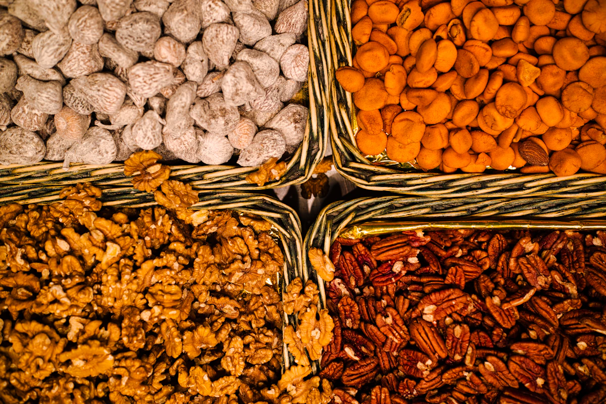 Nuts and grains, inspiration for traditional panjiri