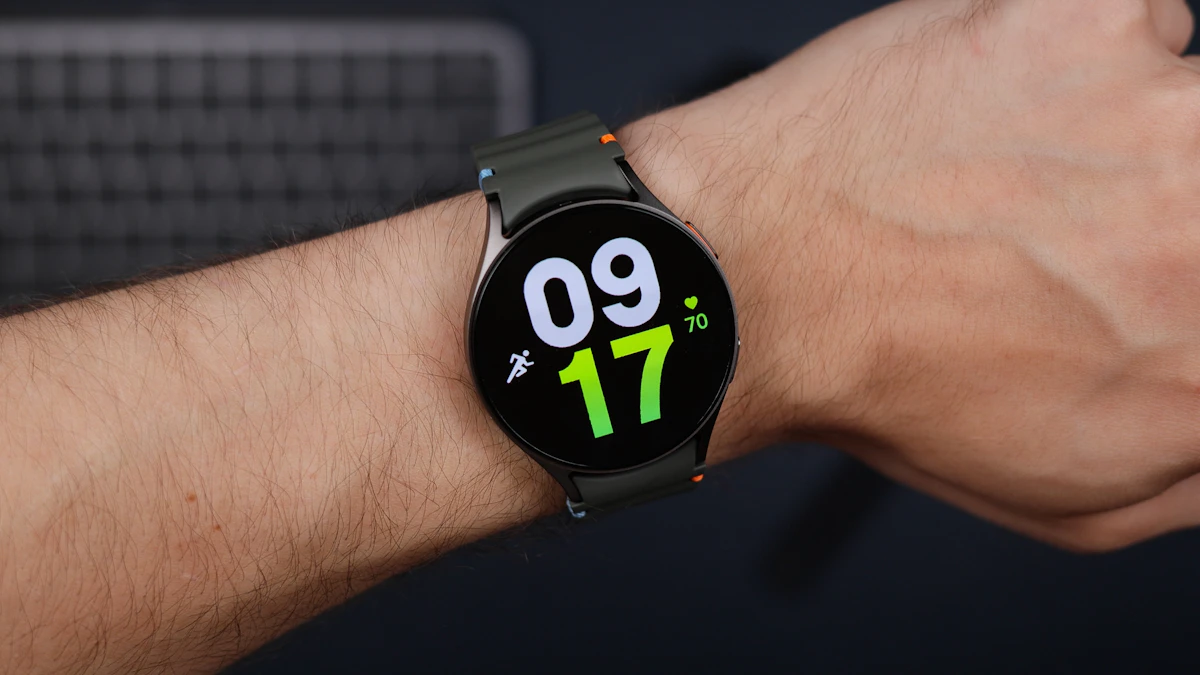 Smartwatch worn on a person’s wrist
