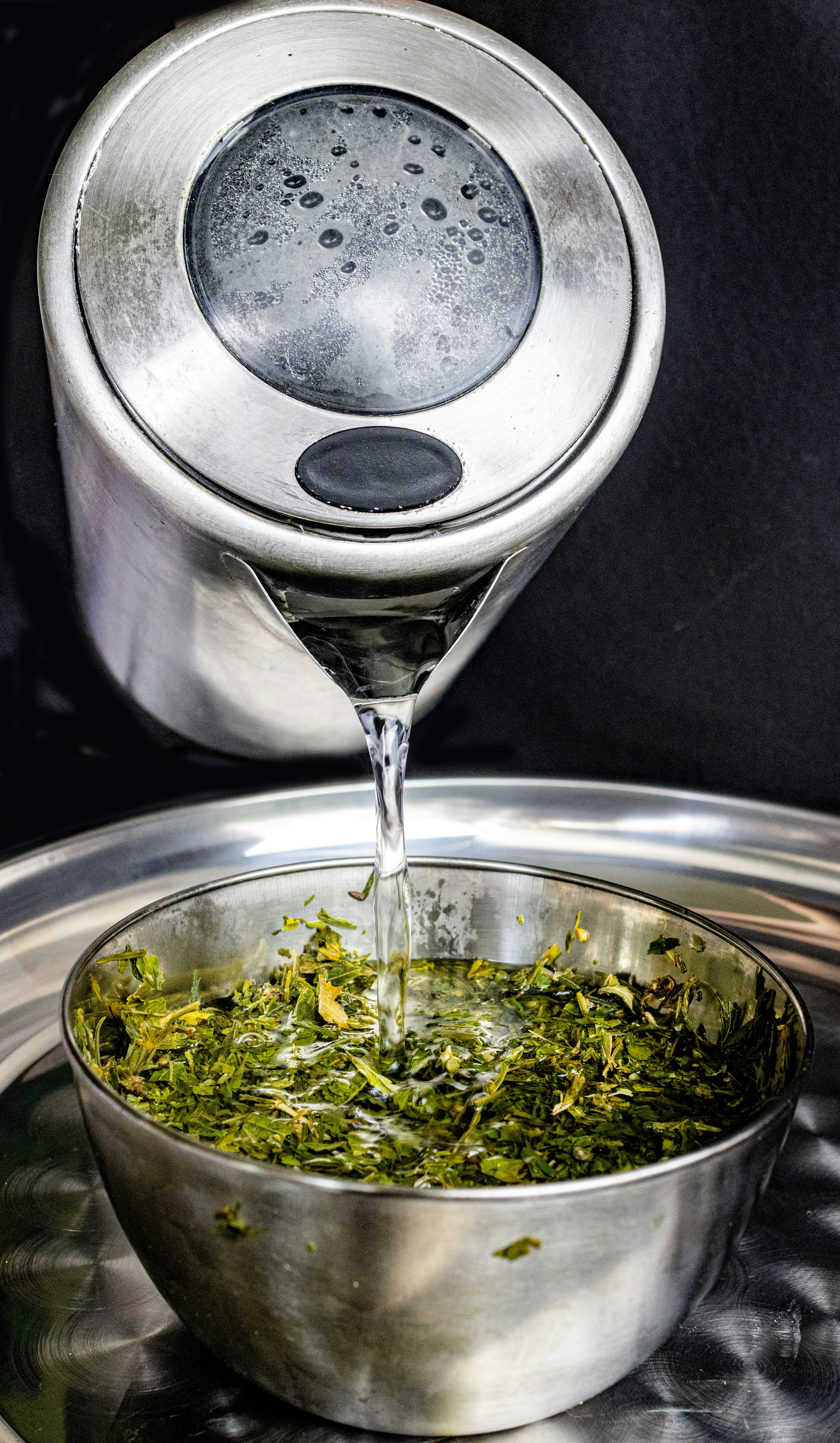 person wearing grey knit sweater