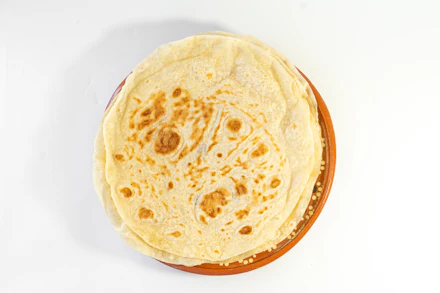 Tortilla de maíz recién hecha