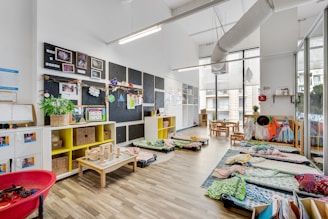 A room filled with lots of furniture and lots of windows