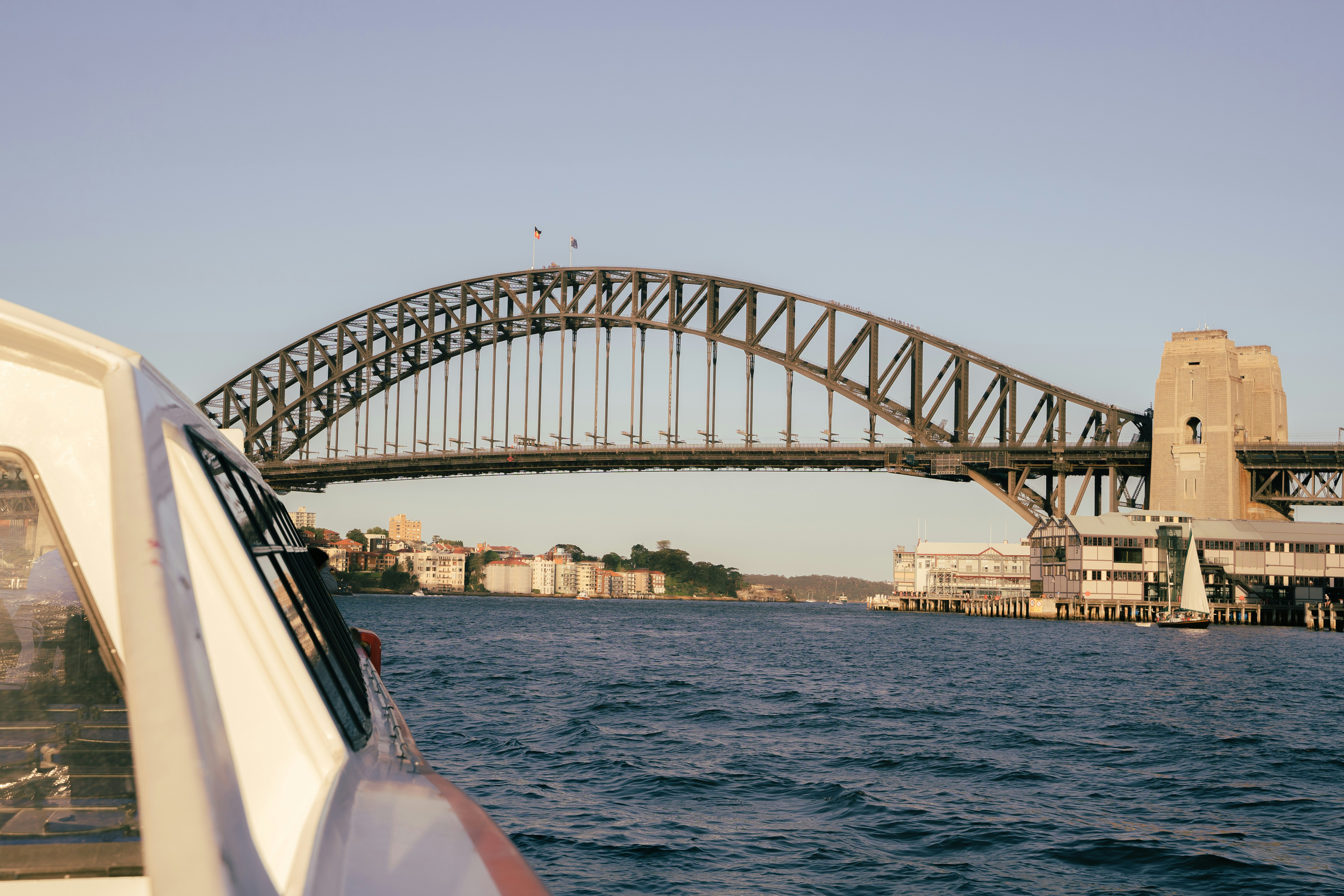 A view of a bridge over a body of water