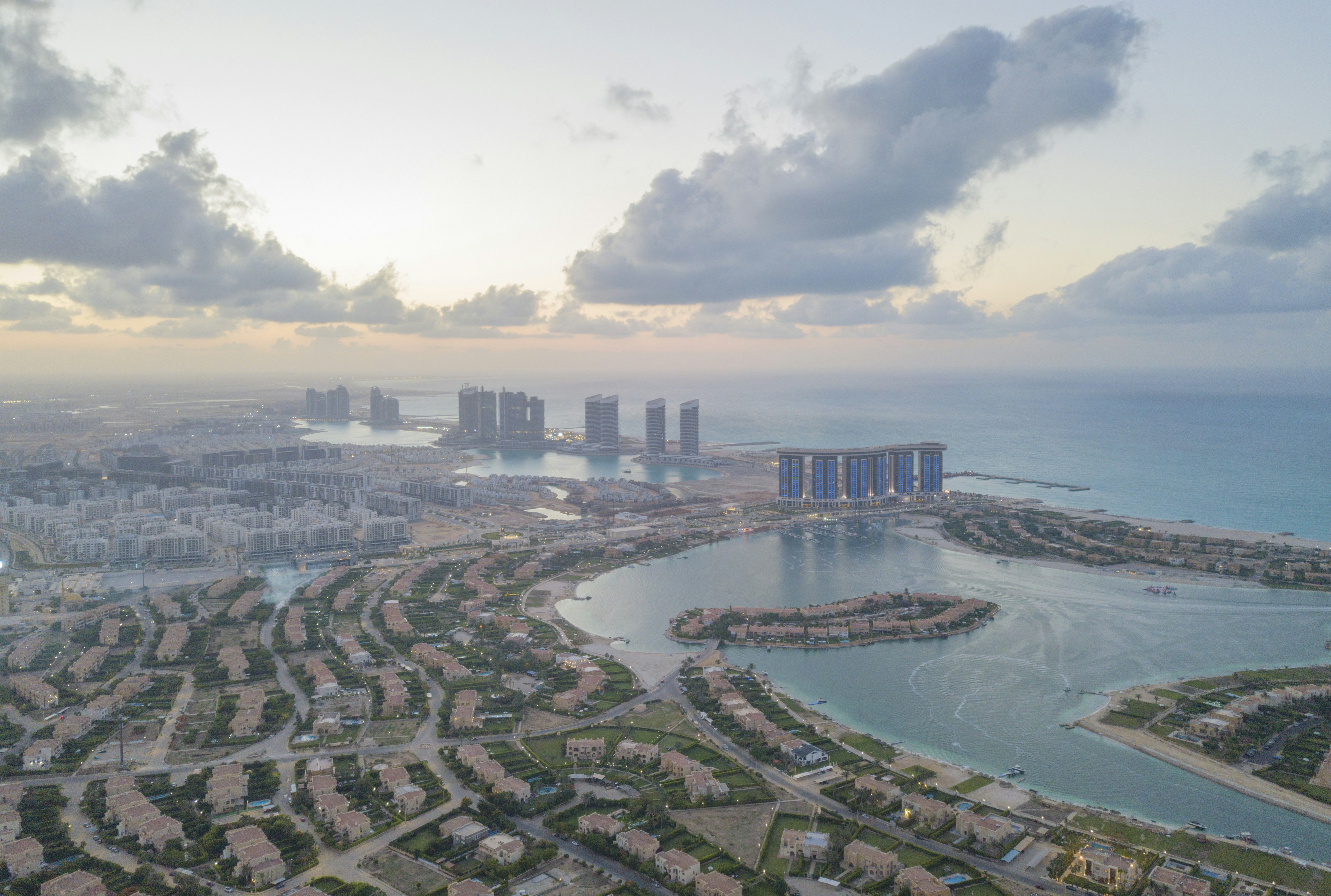 Aerial view of Alexandria