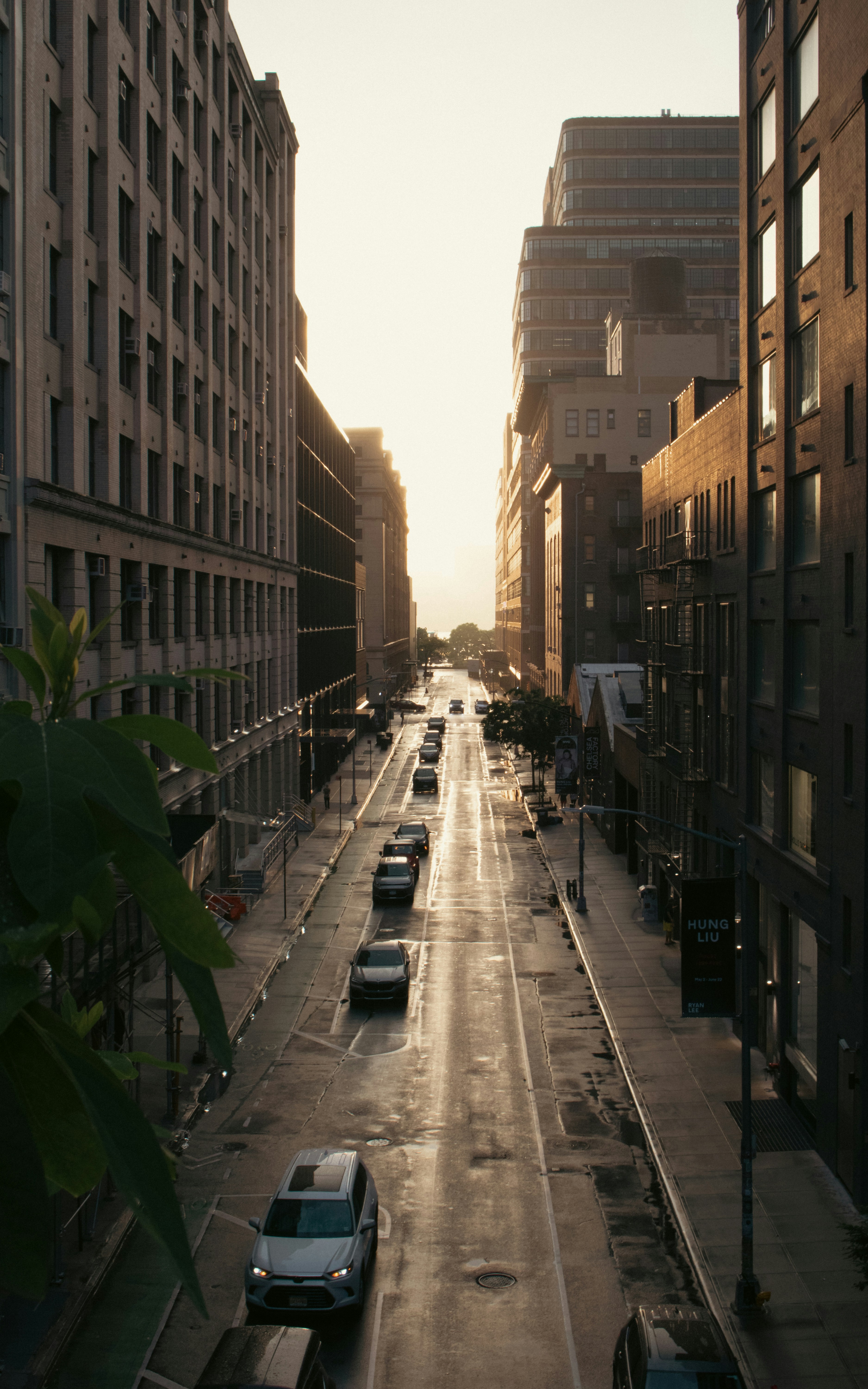 The Chelsea neighborhood photographed from the Highline. It is on the West Side of the borough of Manhattan in New York City. The area's boundaries are roughly 14th Street to the south, the Hudson River and West Street to the west, and Sixth Avenue to the east, with its northern boundary variously described as near the upper 20s or 34th Street, the next major crosstown street to the north. It is a composite of town houses, low-rise apartment buildings, luxury high-rises and trendy attractions like the High Line, the elevated park built atop former railroad tracks.