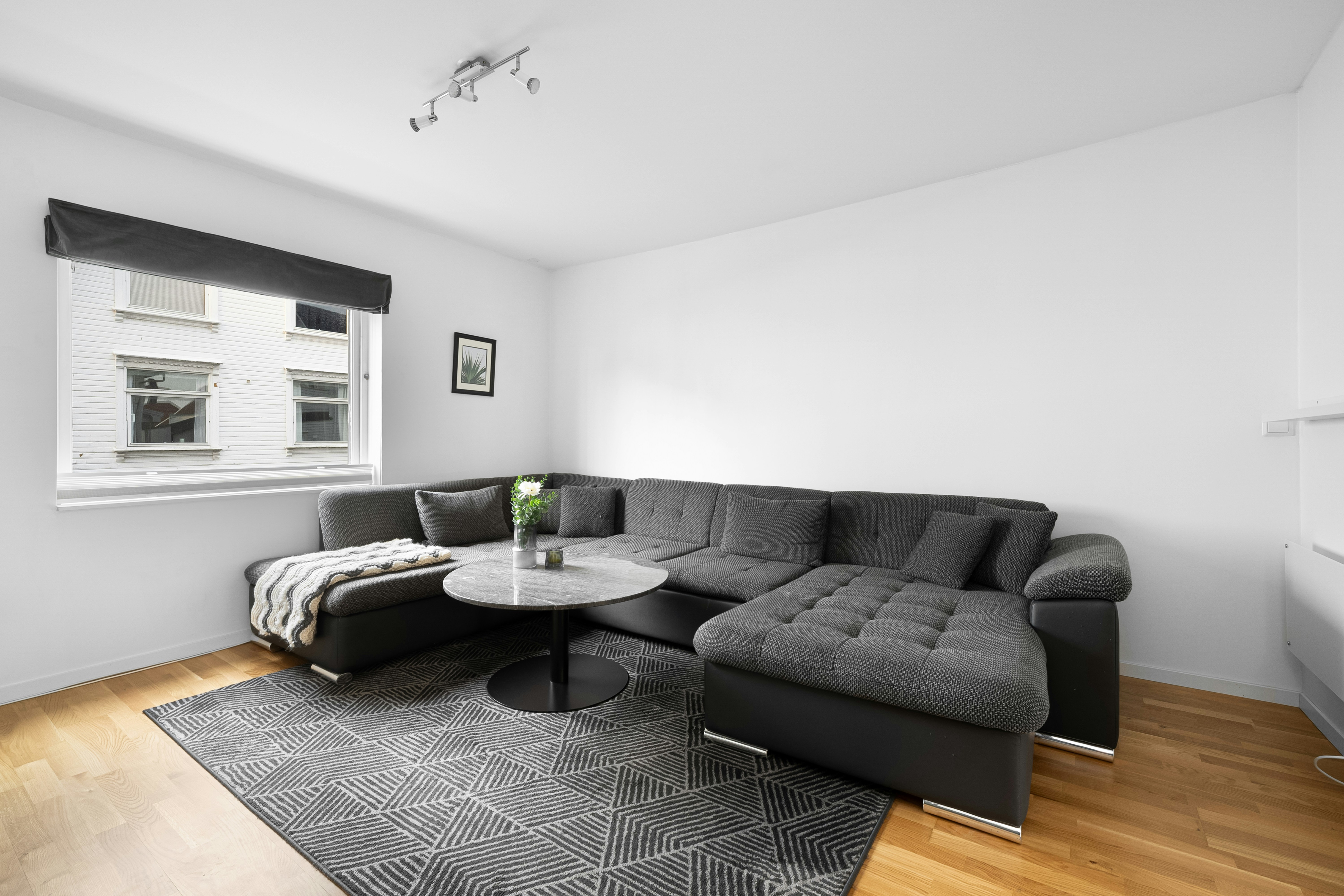 Spacious, furnished apartment living room - Short stay Detroit